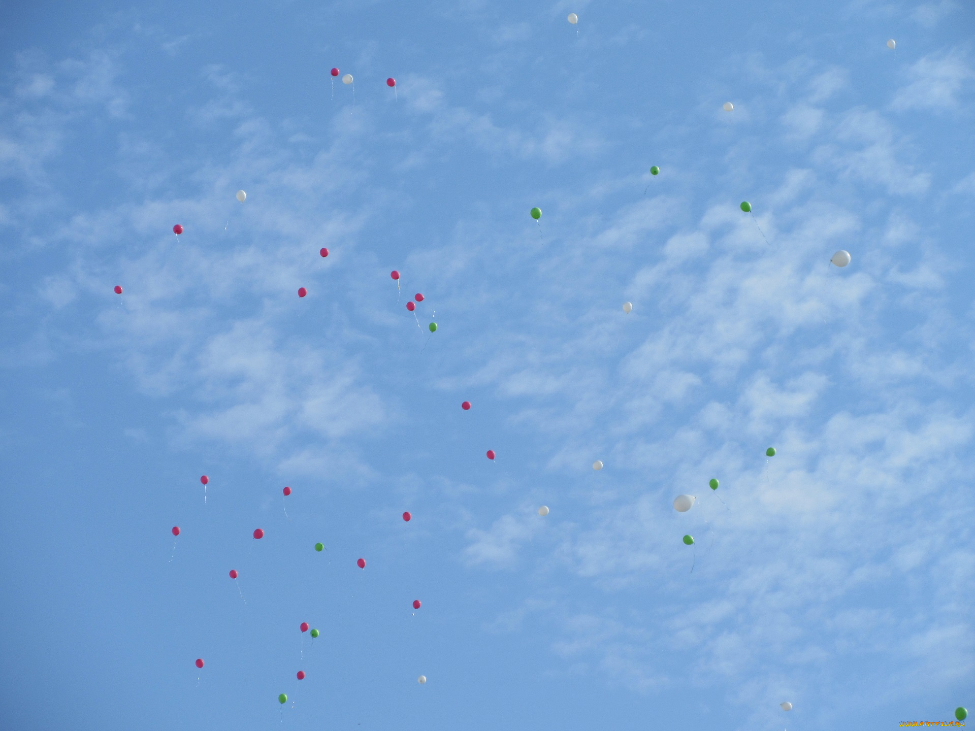 разное, -, другое, шарики, небо