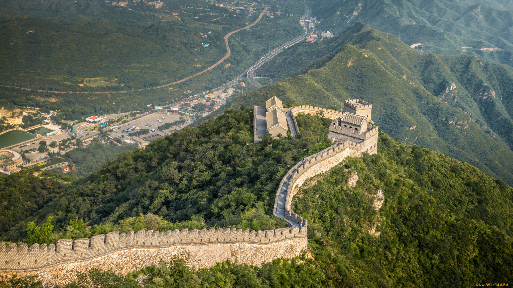 grande, muraille, города, -, исторические, , архитектурные, памятники, крепость, стена, горы