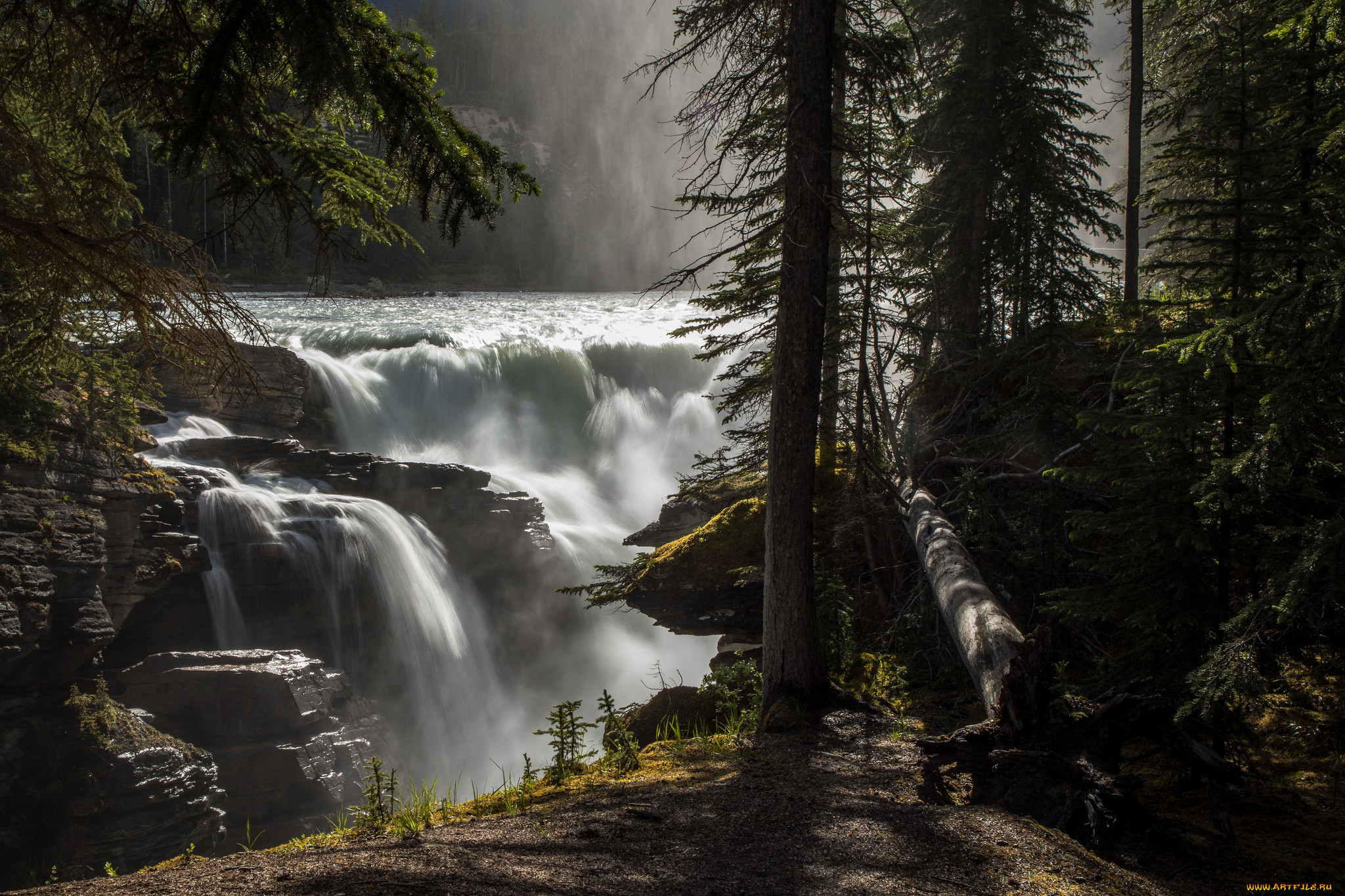 природа, водопады, простор
