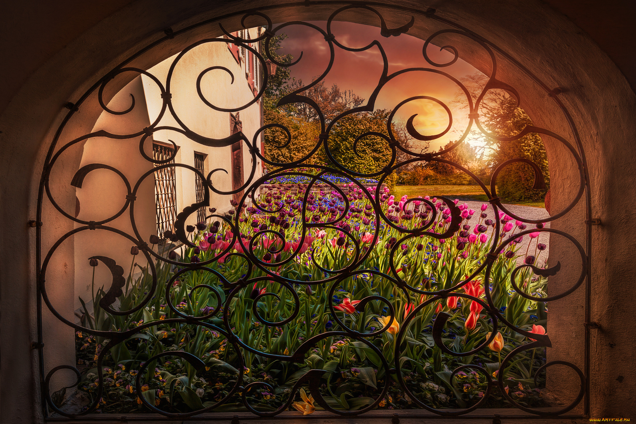 разное, компьютерный, дизайн, кованная, беседка