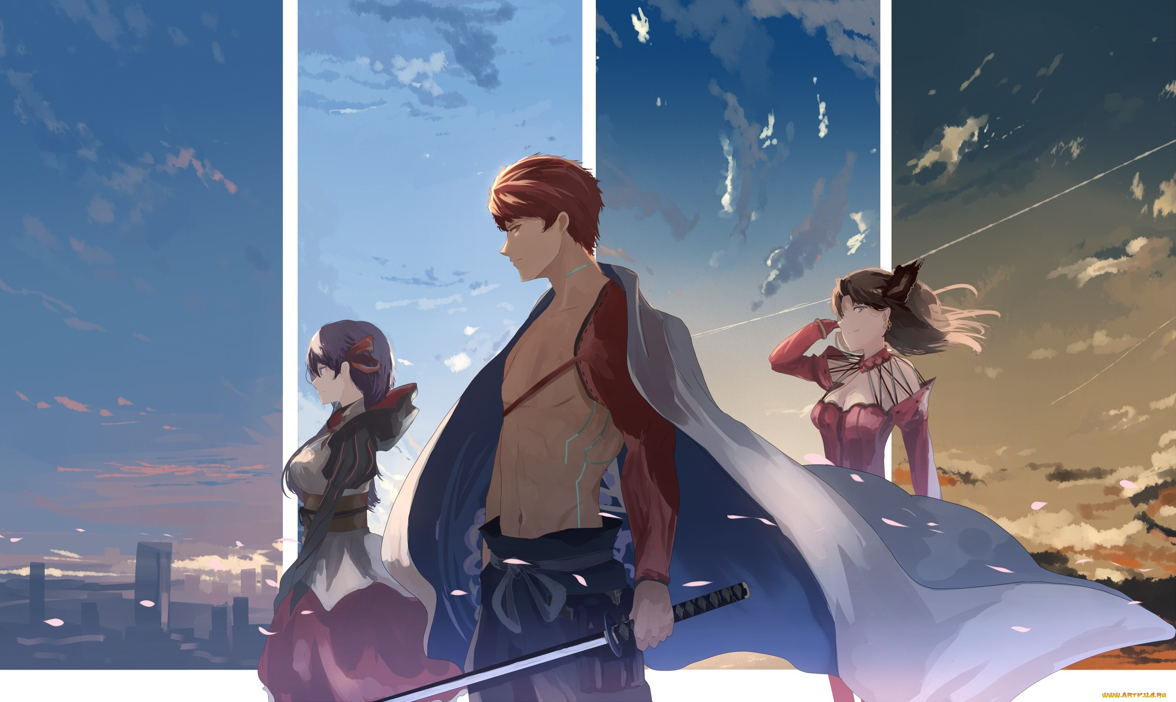 аниме, fate, stay, night, emiya, shirou, grand, order, tohsaka, rin, matou, sakura