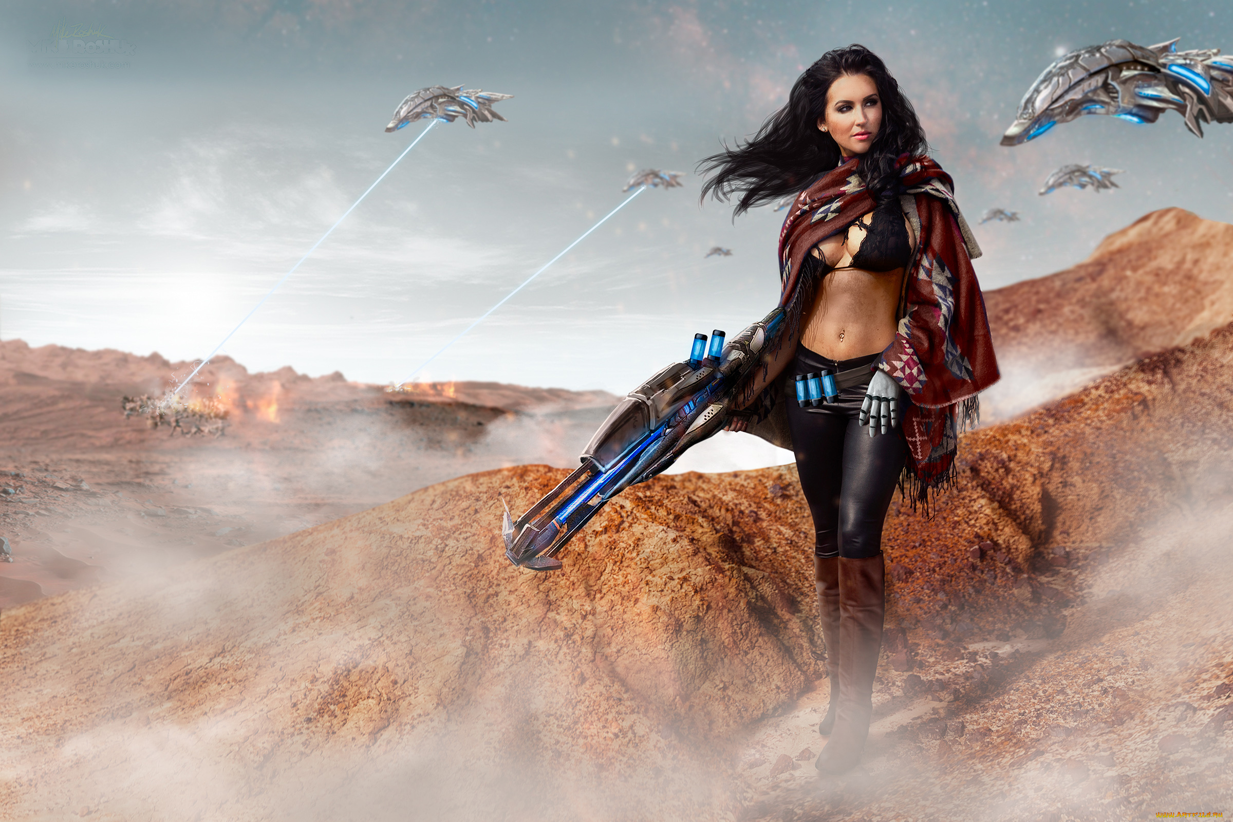 разное, cosplay, , косплей, девушка, фон, оружие