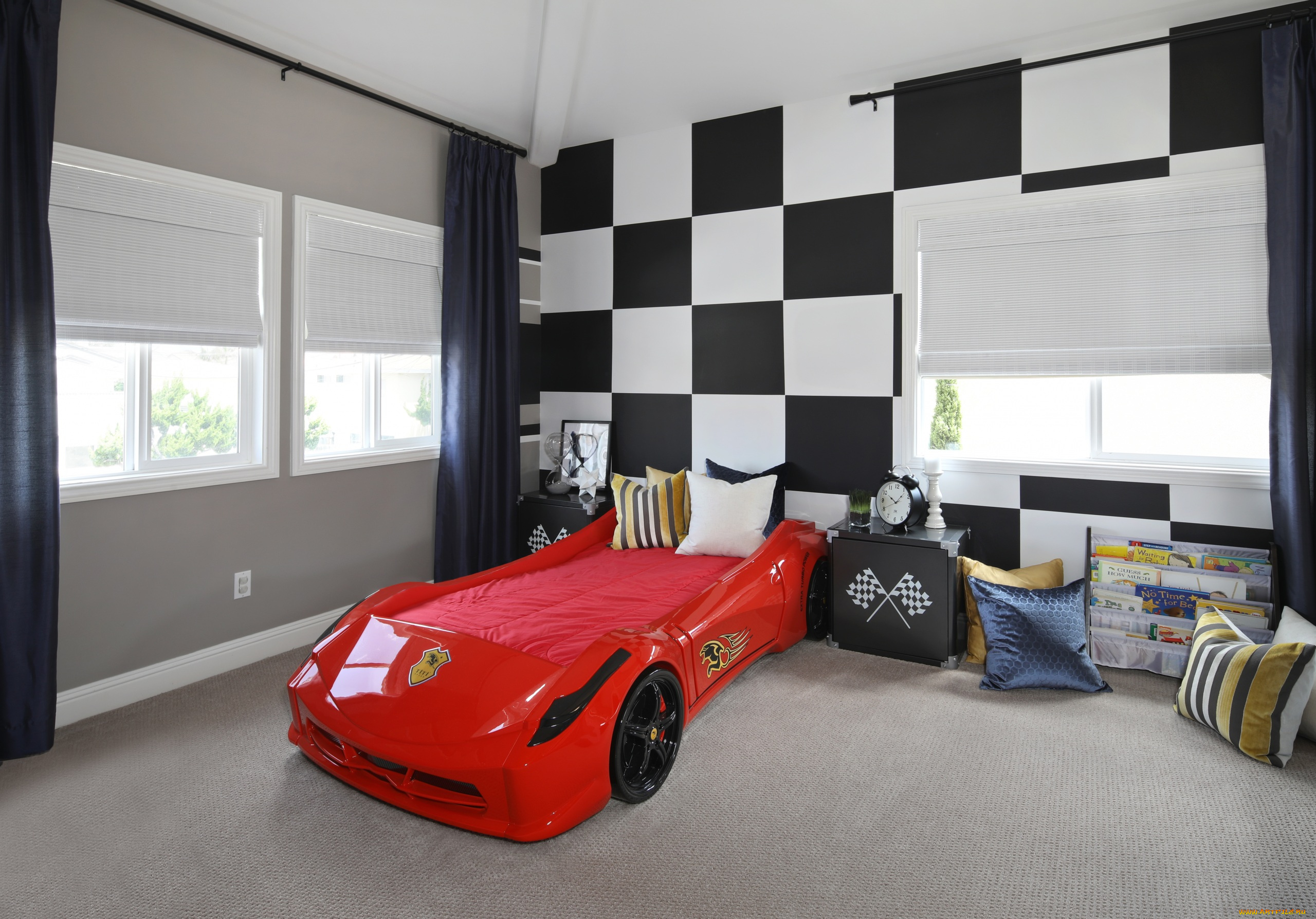 интерьер, детская, комната, стиль, мебель, детская