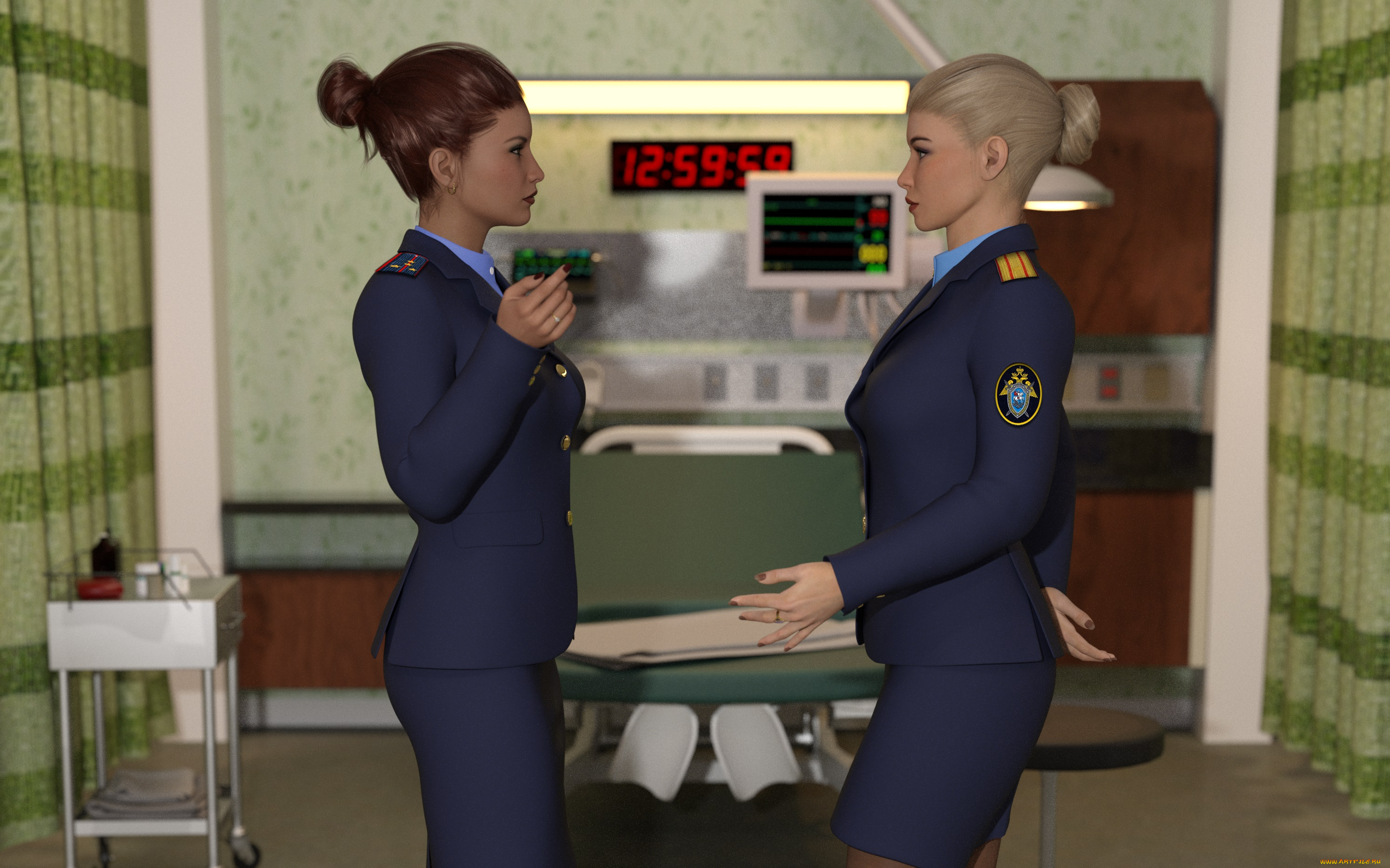 she, wolf, 3д, графика, люди, , people, фон, взгляд, девушки