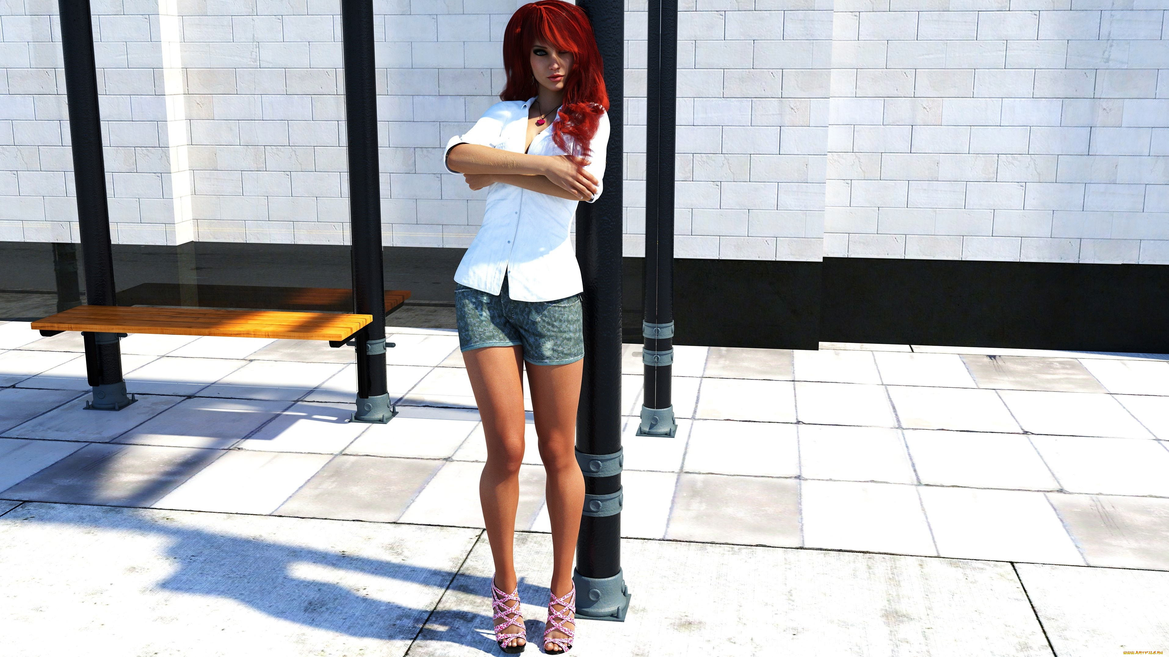 3д, графика, люди, , people, девушка, фон, взгляд