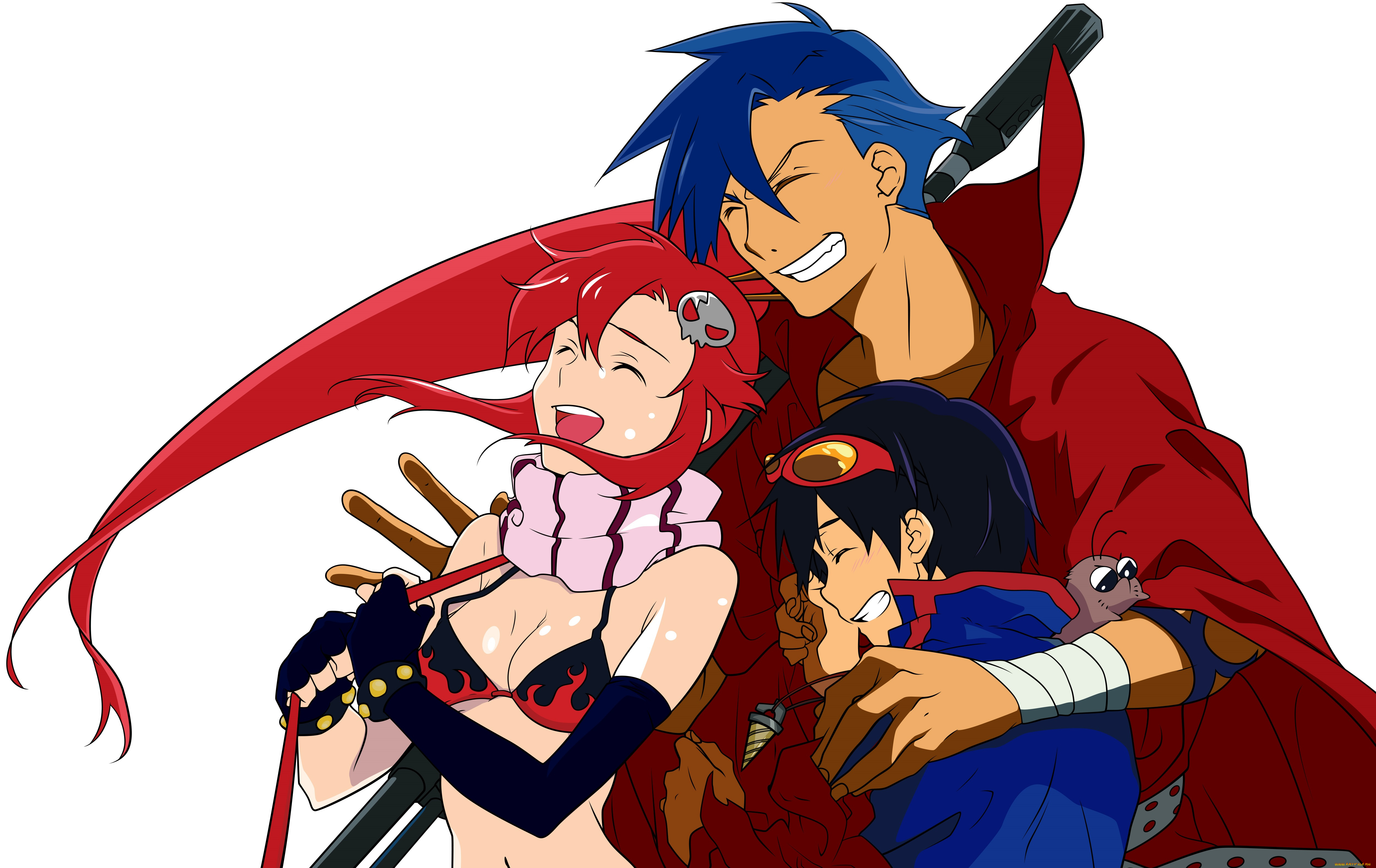 аниме, tengen, toppa, gurren-lagann, гуррен-лаган