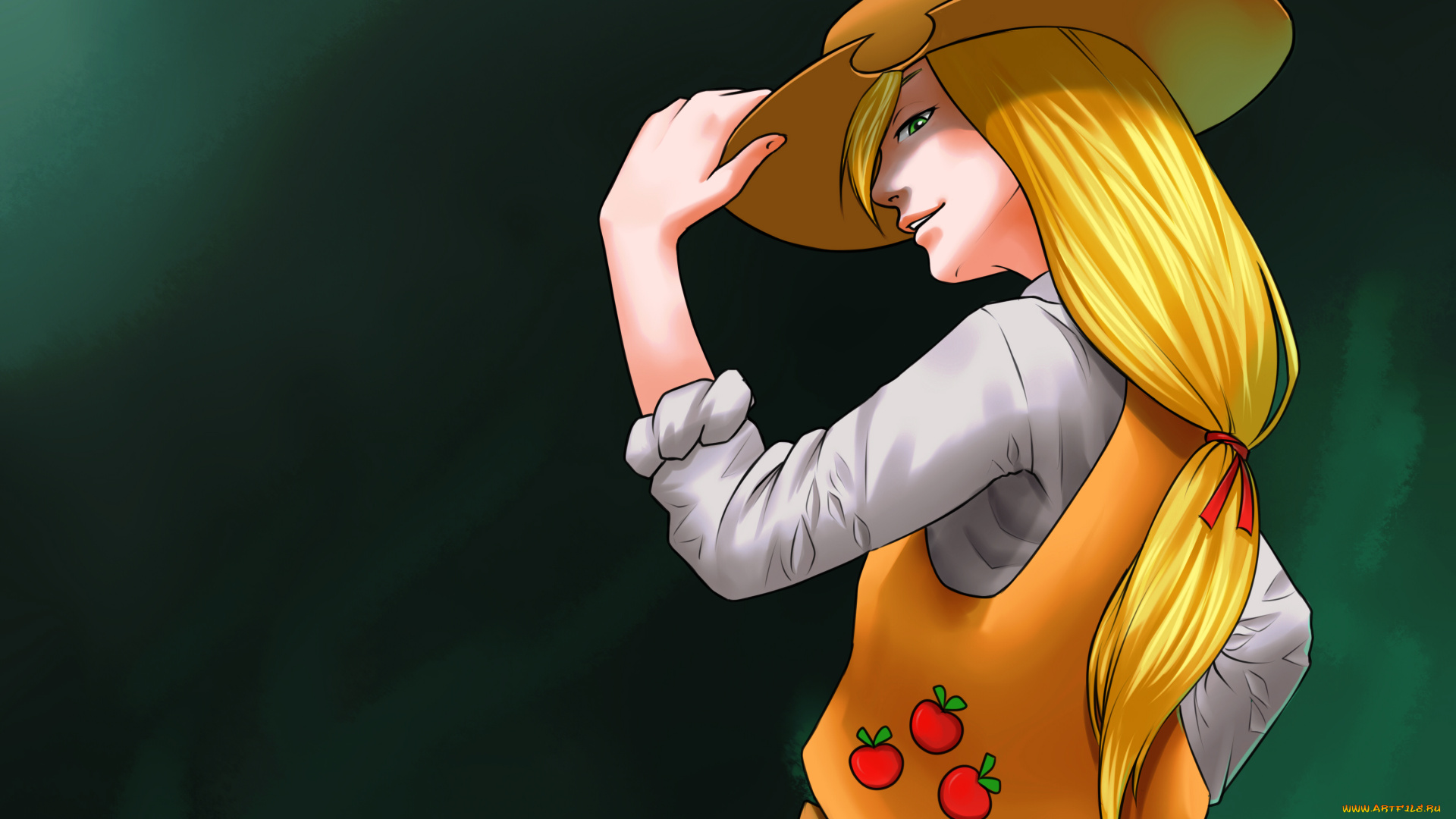 аниме, unknown, , другое, , фон, девушка, шляпа