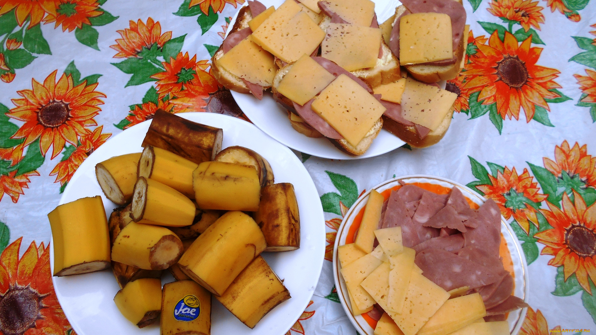 еда, бутерброды, , гамбургеры, , канапе, колбаса, бананы, хлеб, сыр