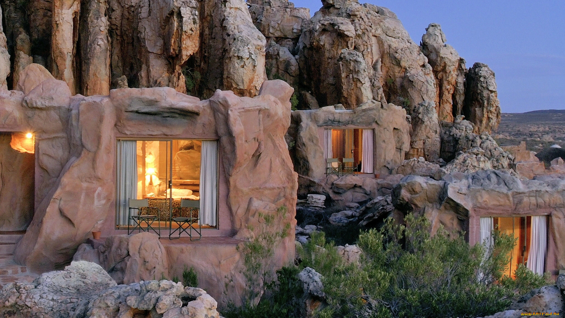 города, -, здания, , дома, скалы, отель