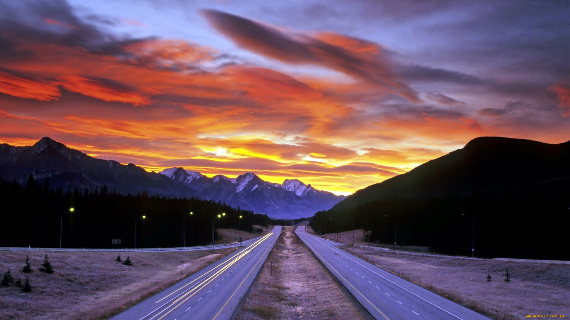 природа, дороги, шоссе