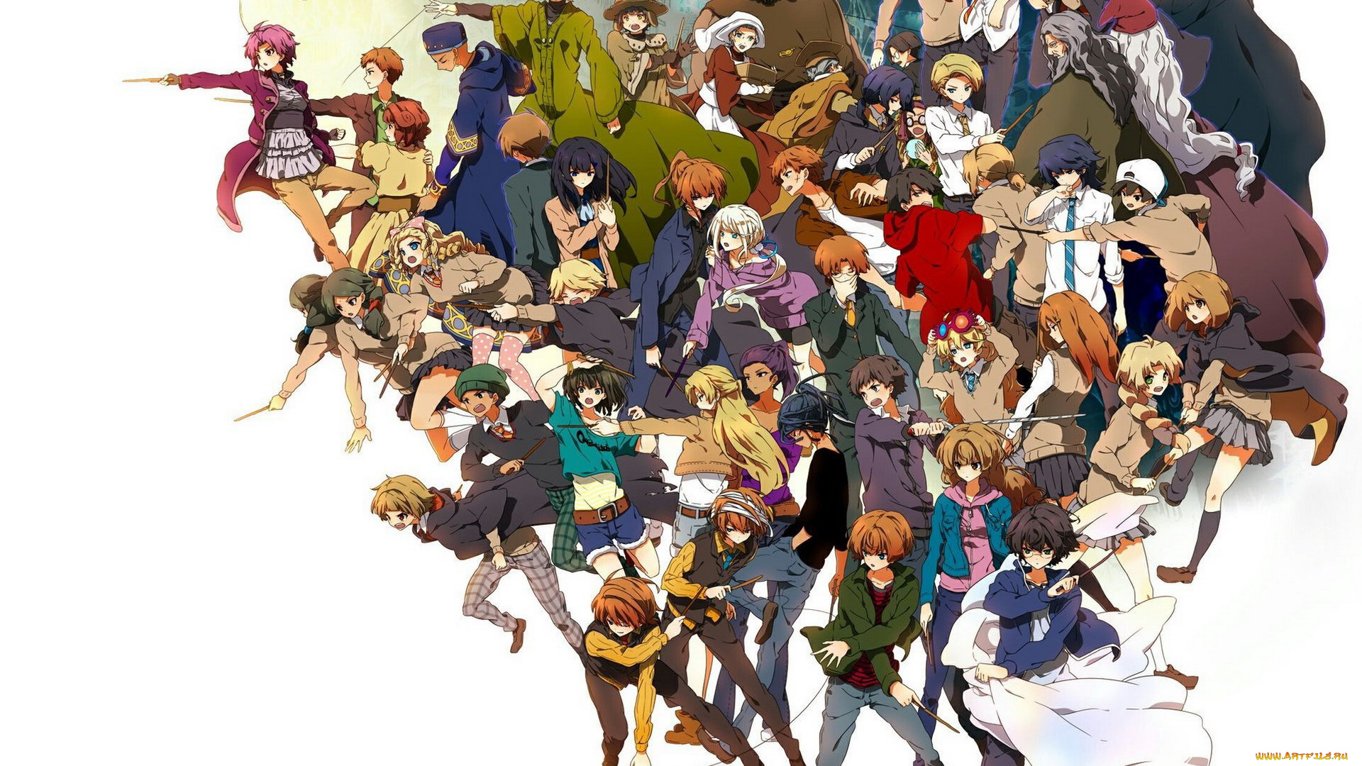 аниме, unknown, , другое, , дети, маги, персонажи