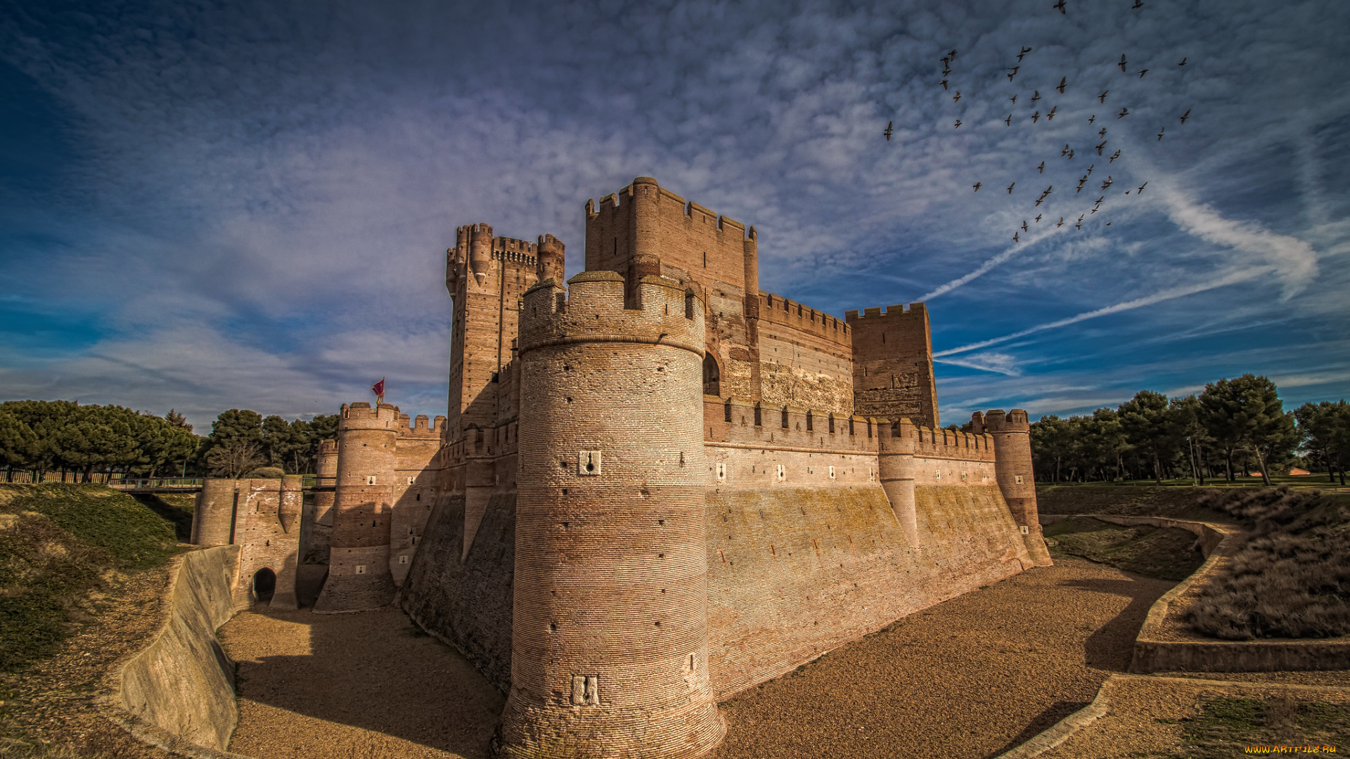 castillo, de, la, mota, города, замки, испании, простор