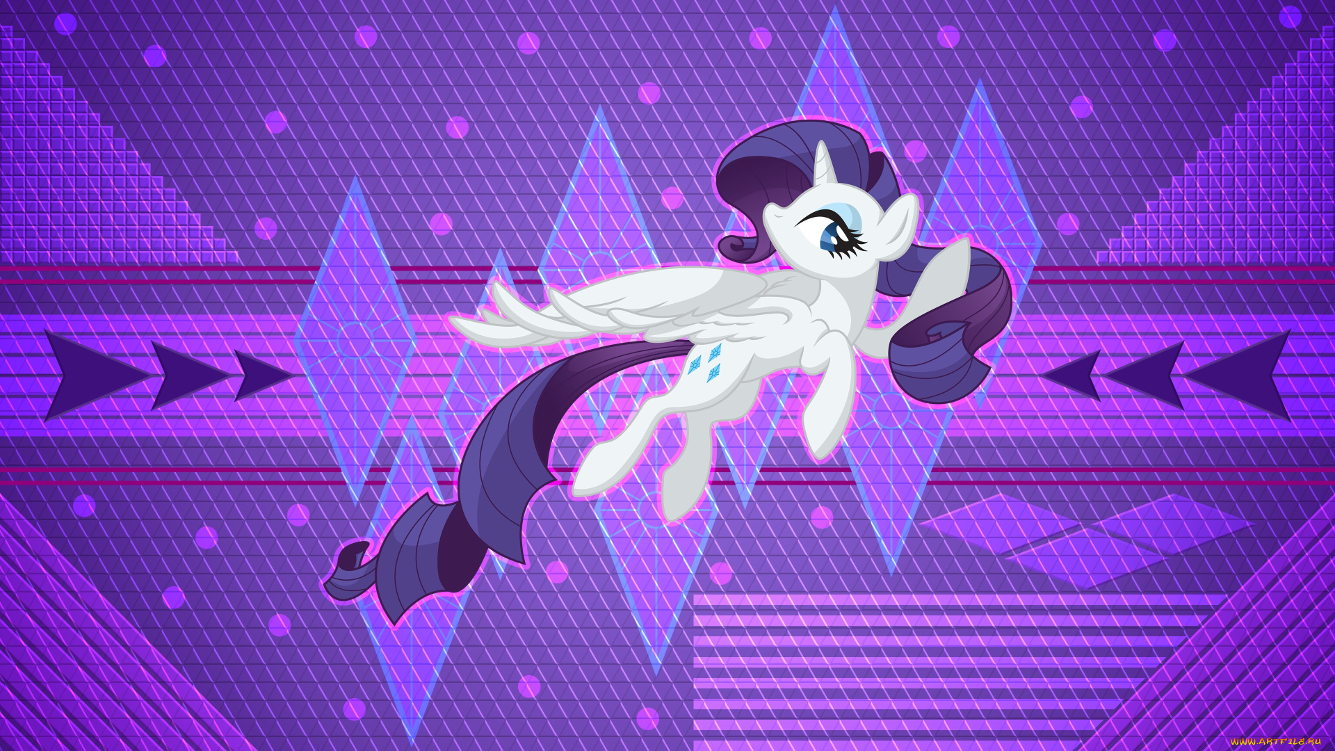 мультфильмы, my, little, pony, фон, пони