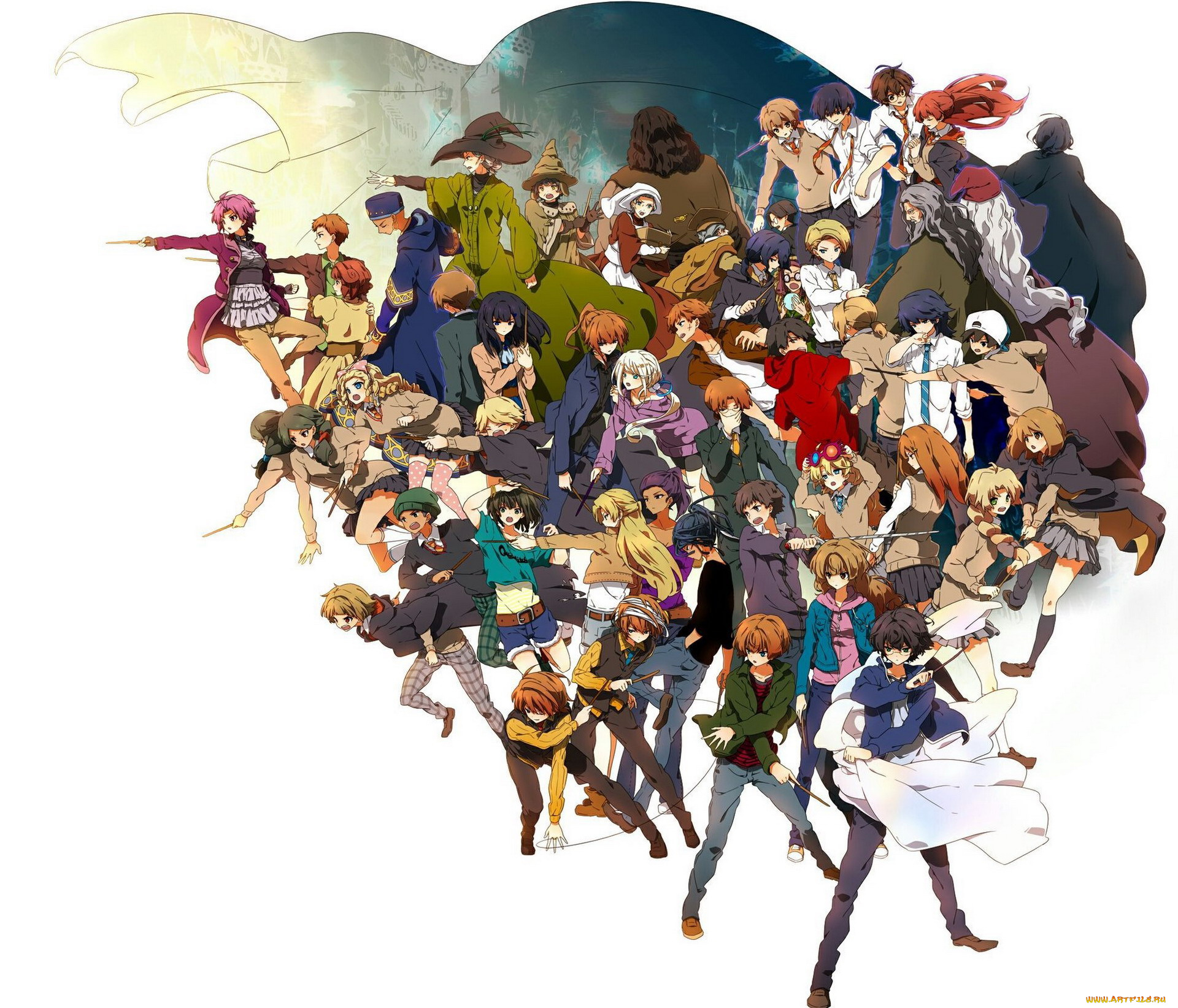 аниме, unknown, , другое, , дети, маги, персонажи