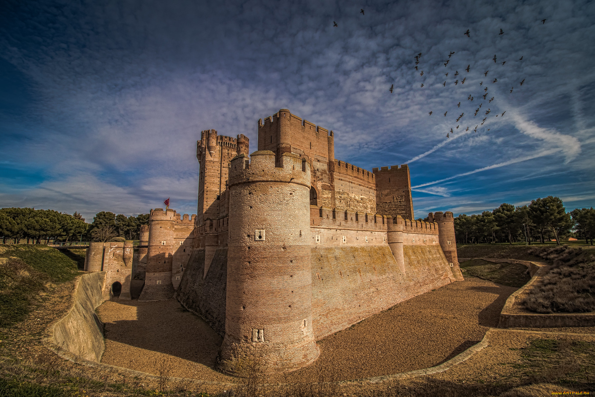 castillo, de, la, mota, города, замки, испании, простор