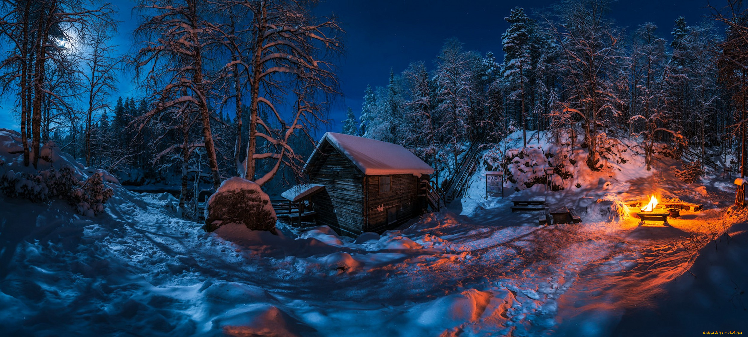 природа, зима, простор