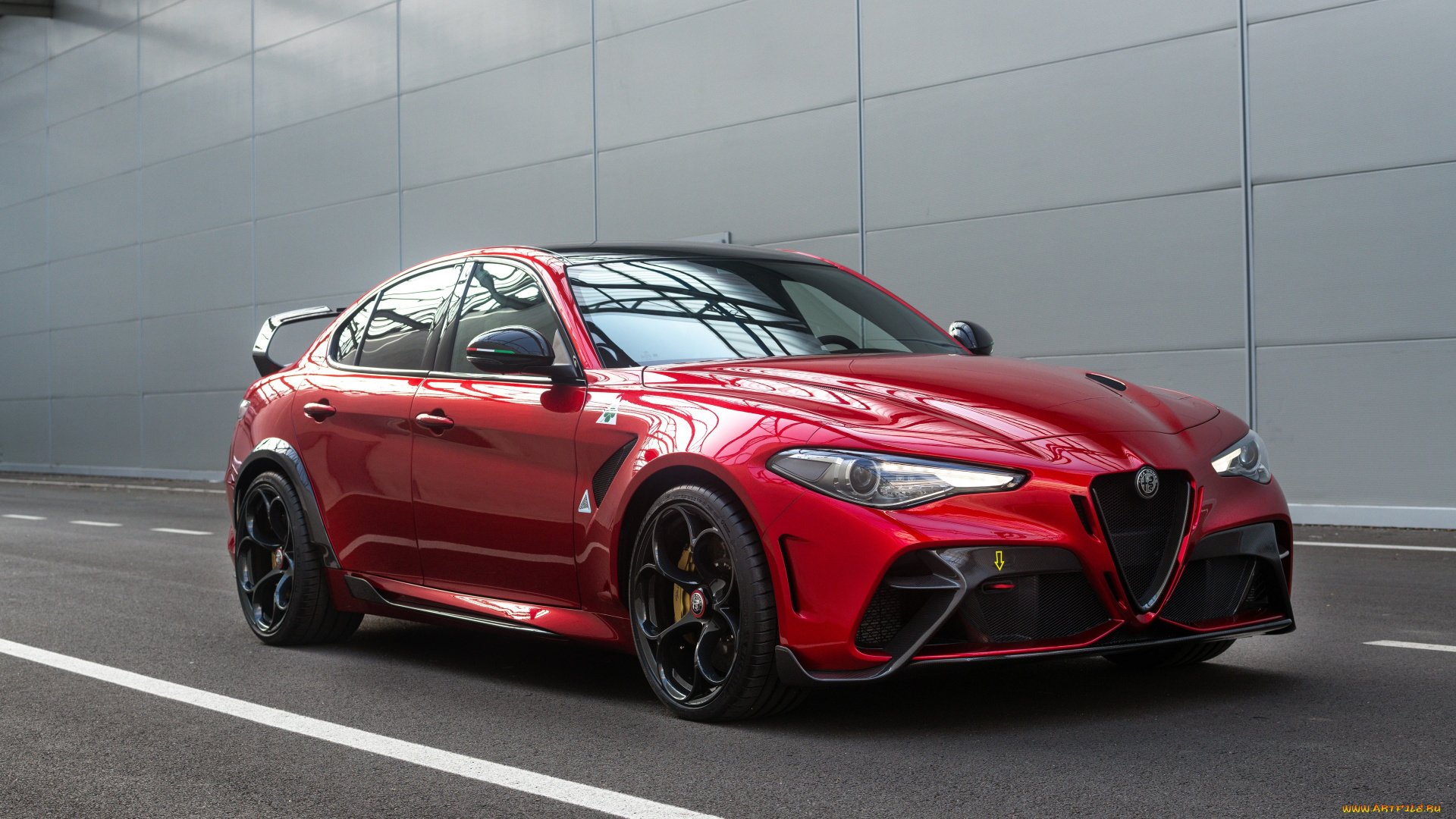 автомобили, alfa, romeo, красный, цвет, 2020, alfa, romeo, giulia, gtam