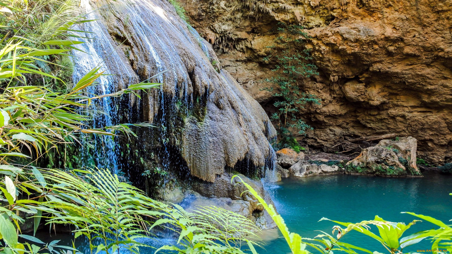 koh, luang, waterfall, thailand, природа, водопады, koh, luang, waterfall