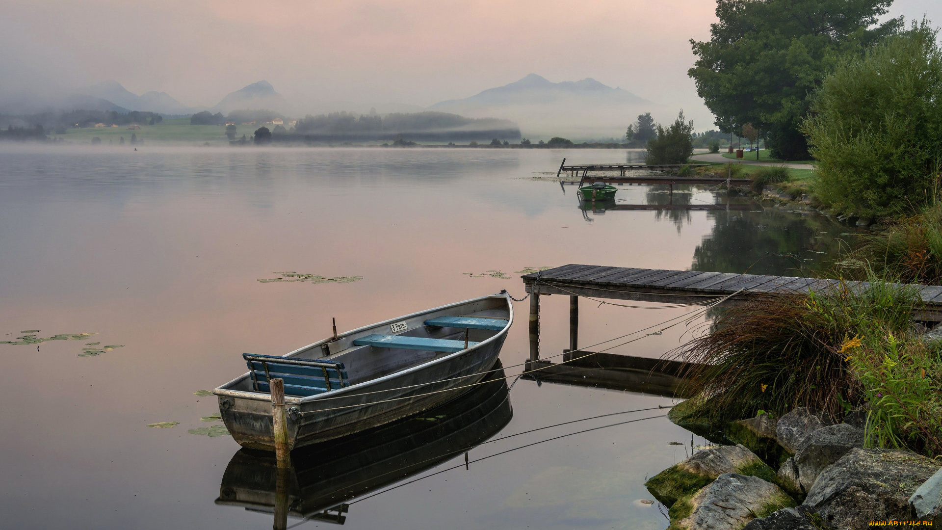 корабли, лодки, , шлюпки, горы, озеро, лодка, мостки