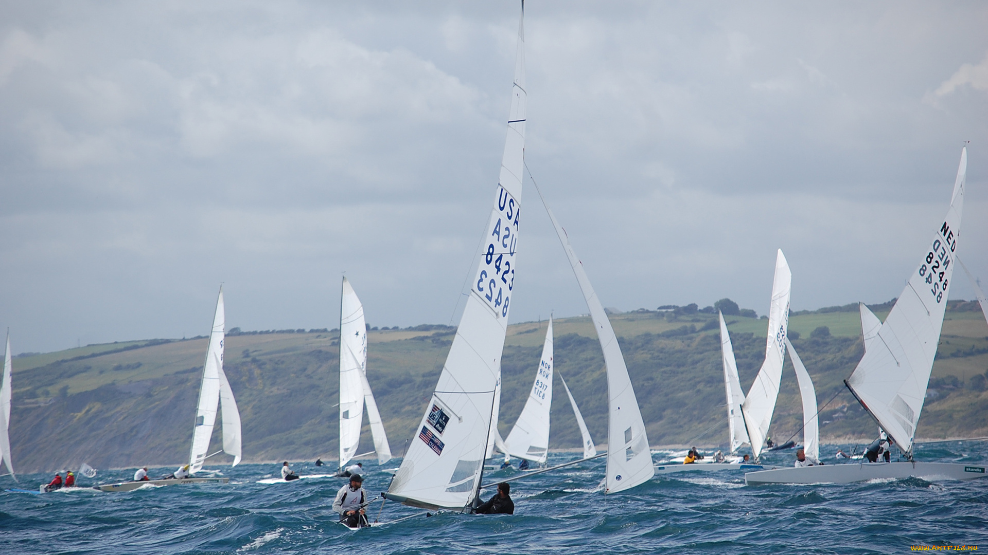 корабли, яхты, море, регата