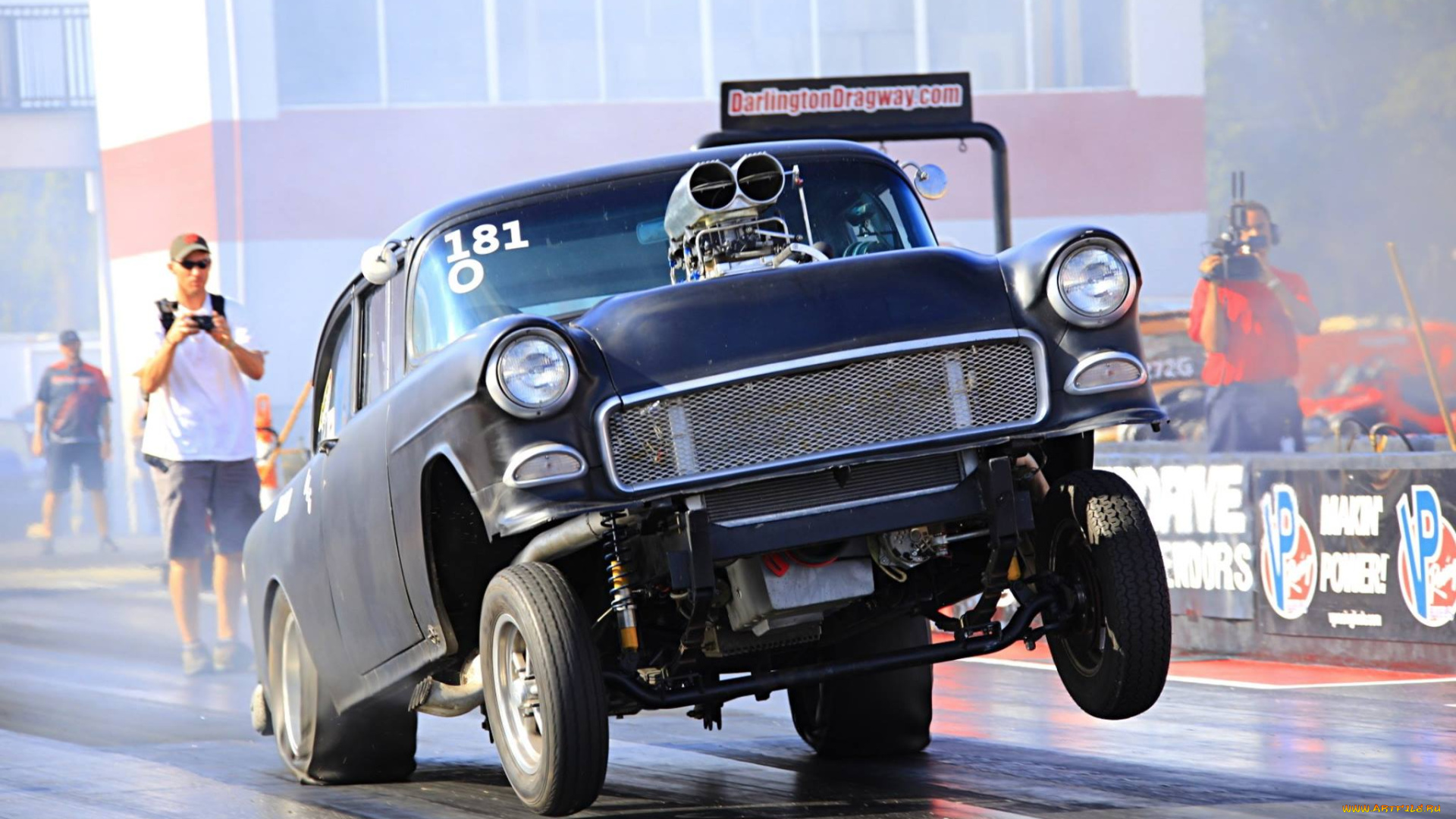 спорт, drag, racing, 1955, chevy, belair, dragster
