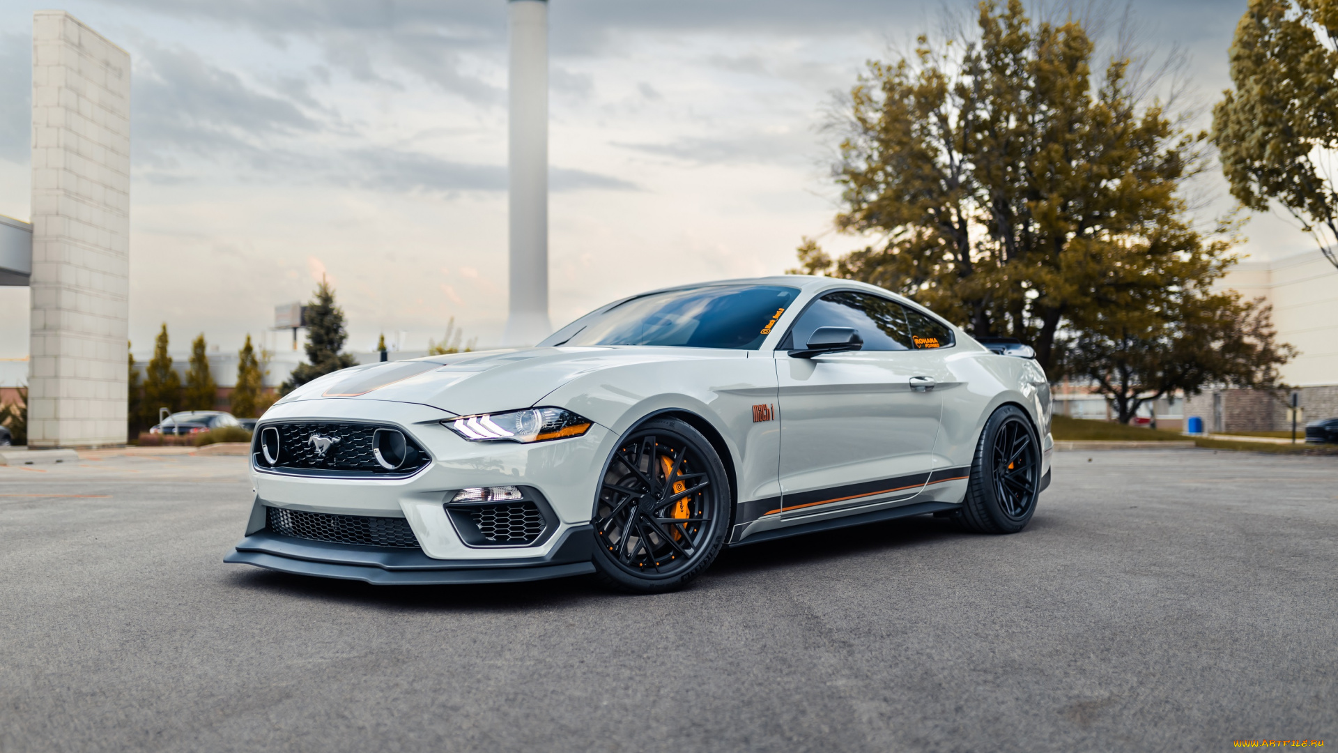 автомобили, mustang, white, wheels, mach, 1