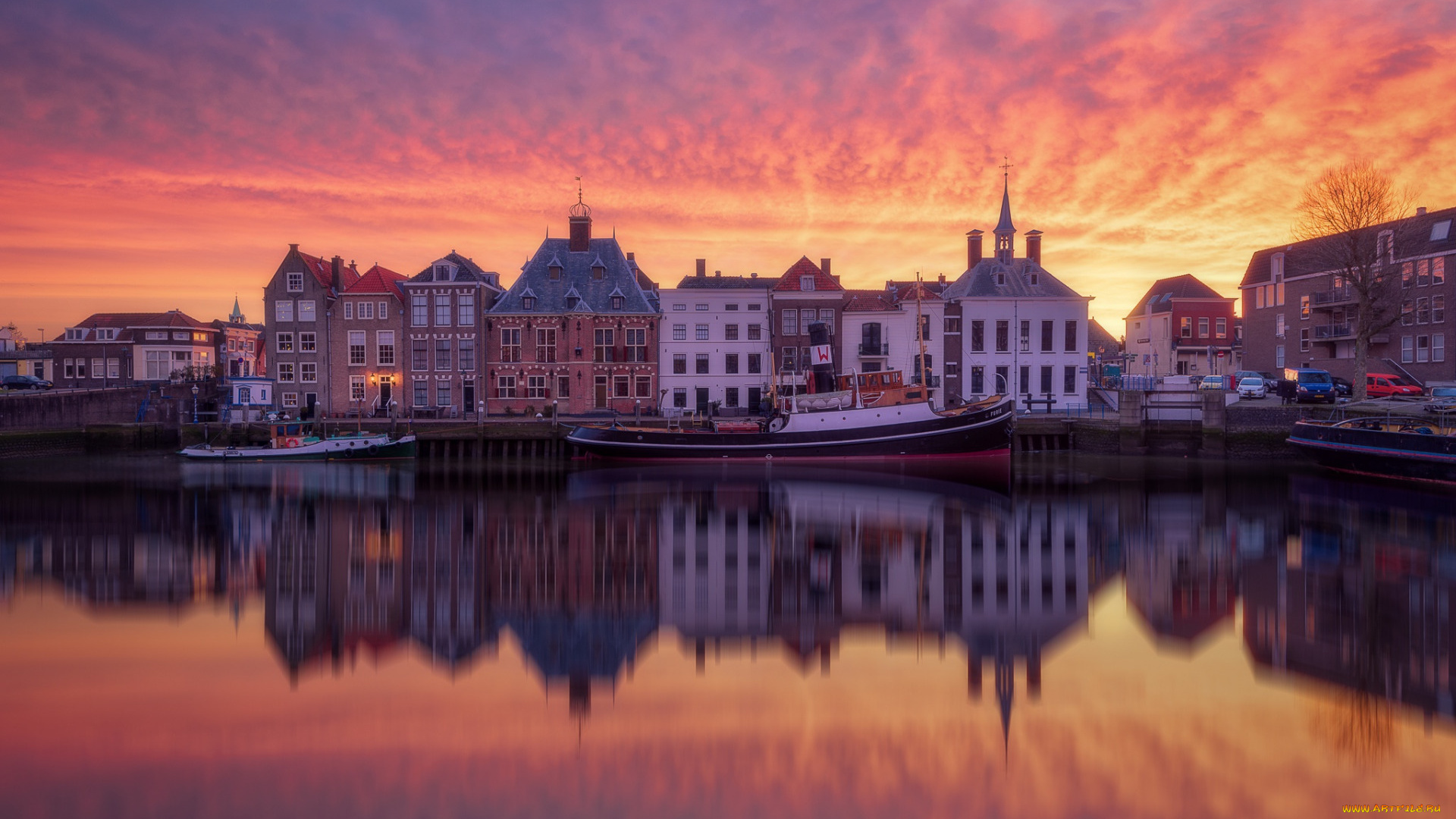 maassluis, netherlands, города, -, здания, , дома