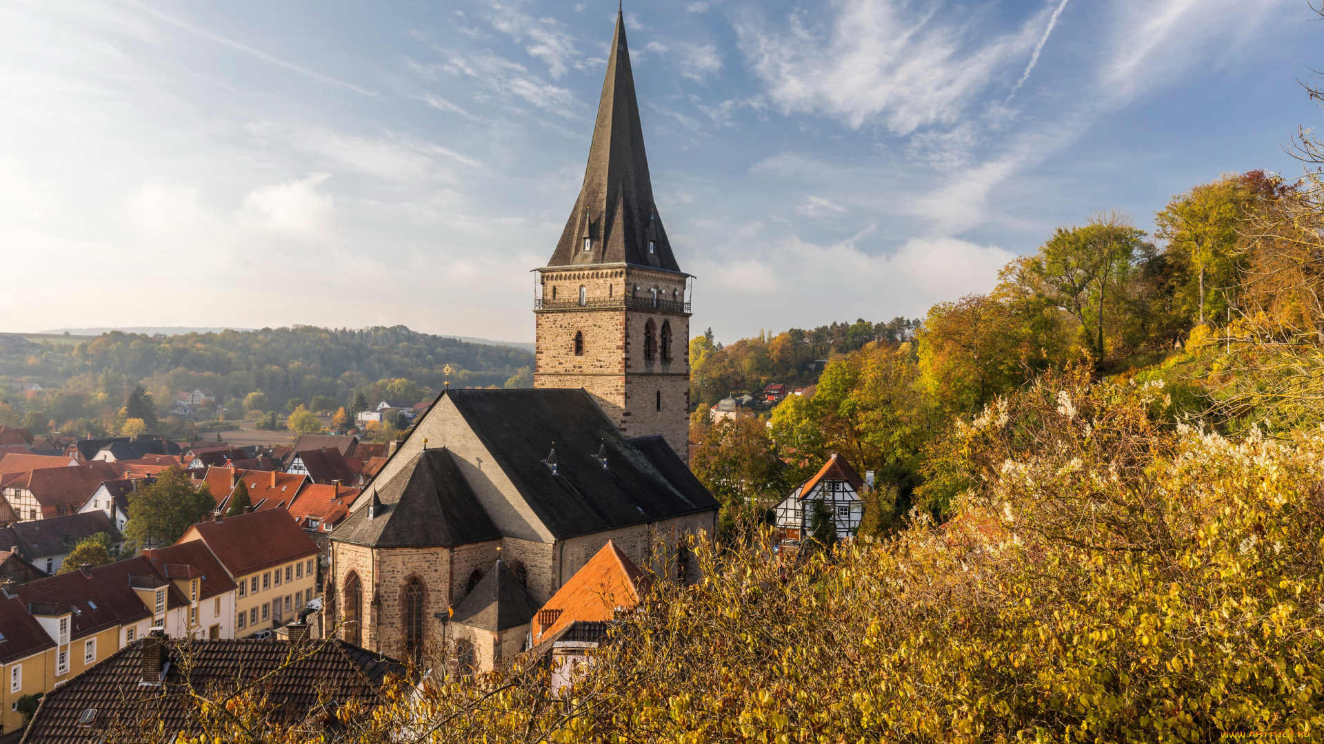 warburg, germany, города, -, католические, соборы, , костелы, , аббатства