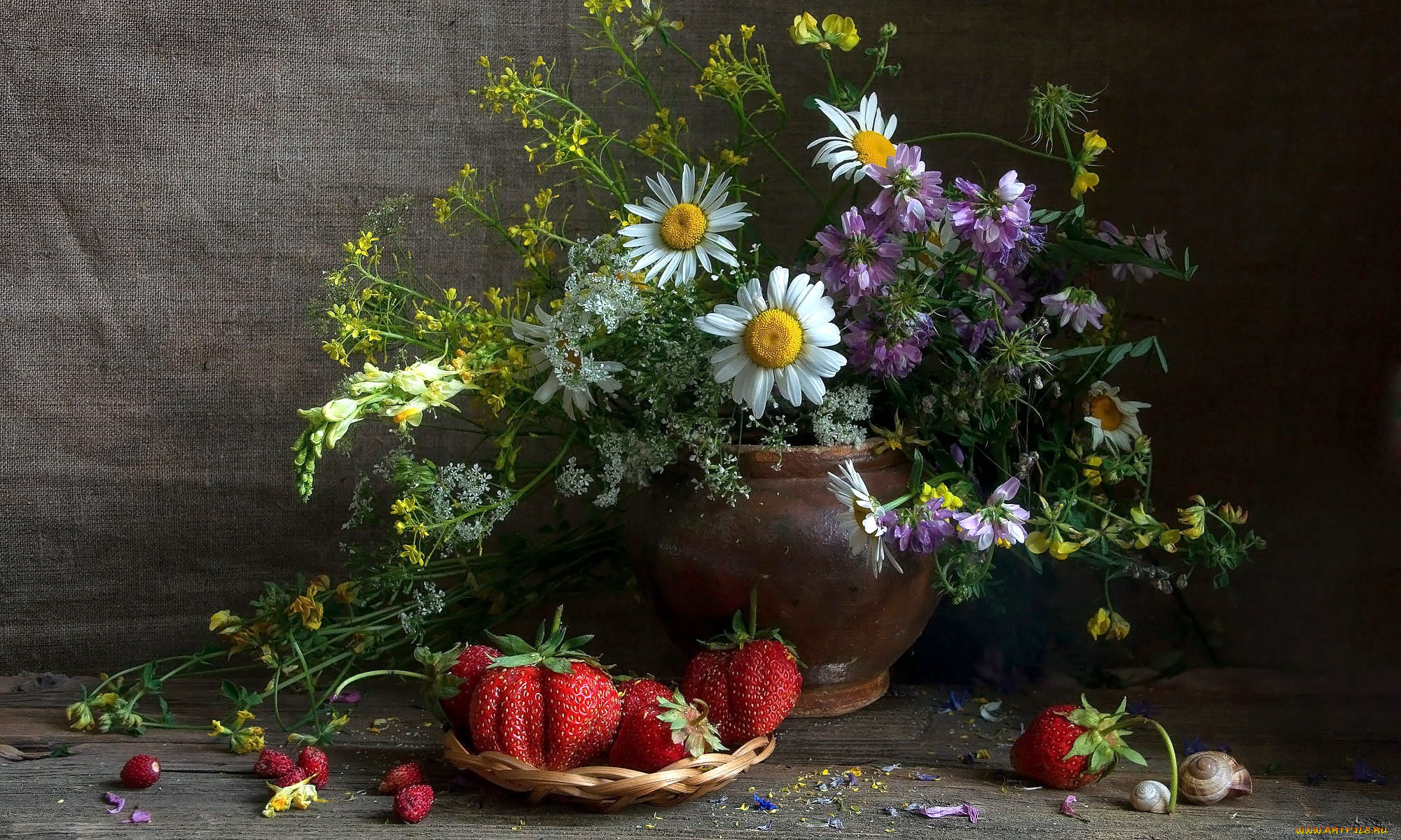 еда, клубника, , земляника, букет, крупная, спелая