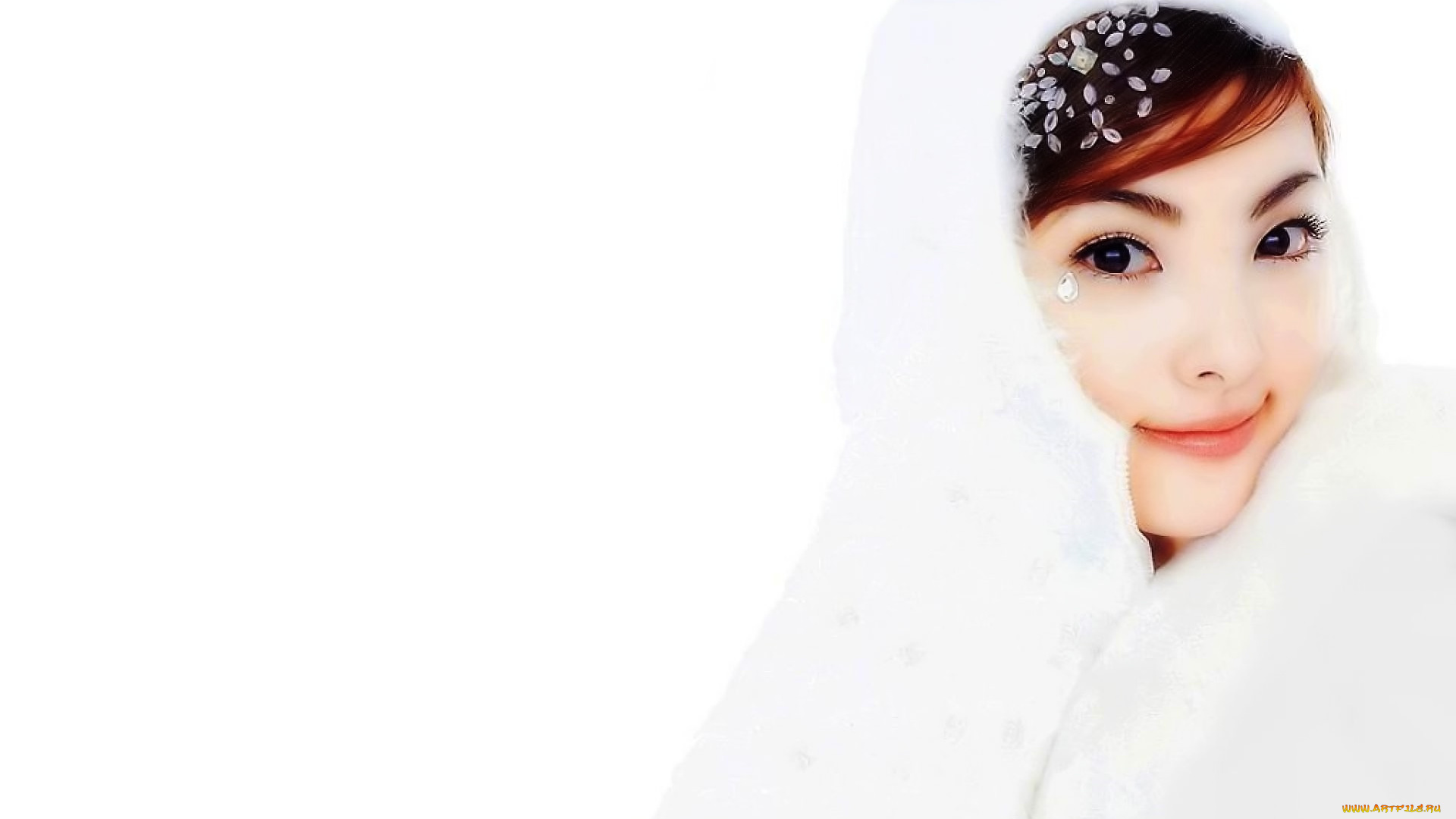 rena, tanaka, девушки, -, лица, , портреты, лицо, капюшон