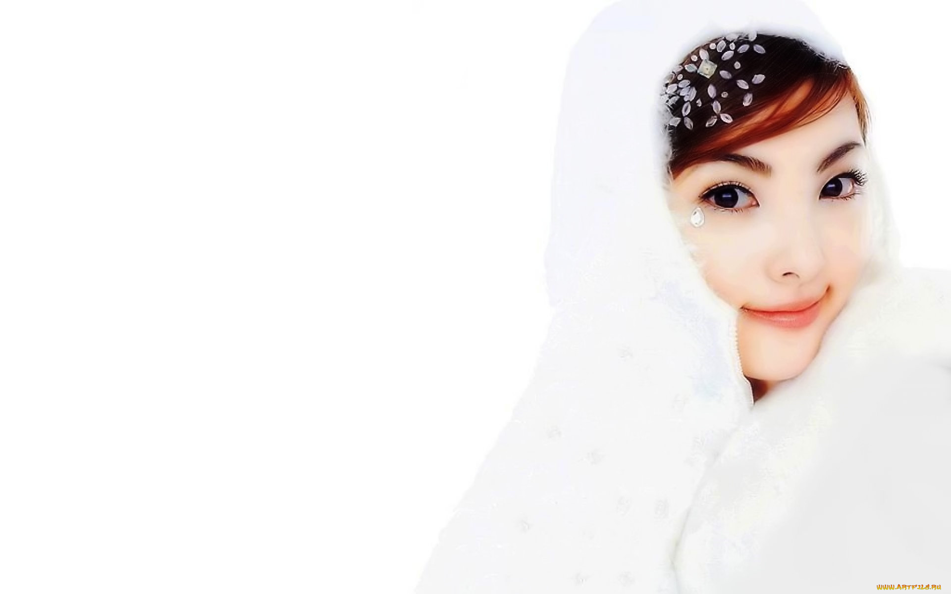 rena, tanaka, девушки, -, лица, , портреты, лицо, капюшон