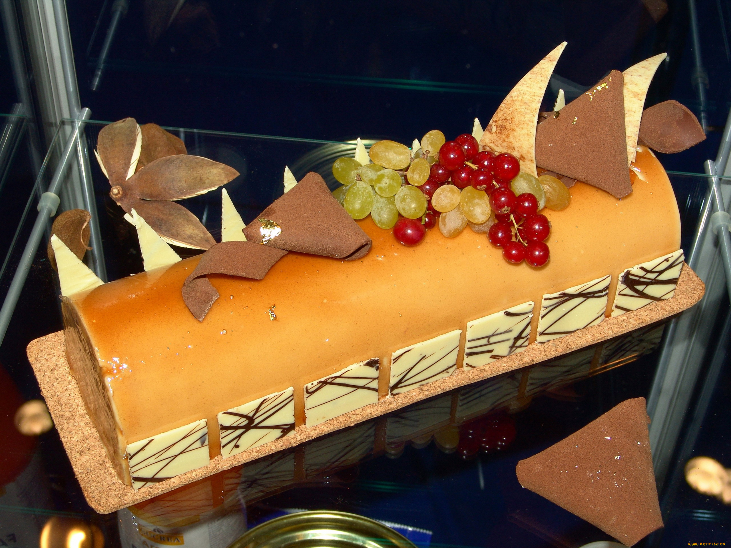 еда, торты, бисквитный, торт, виноград, смородина