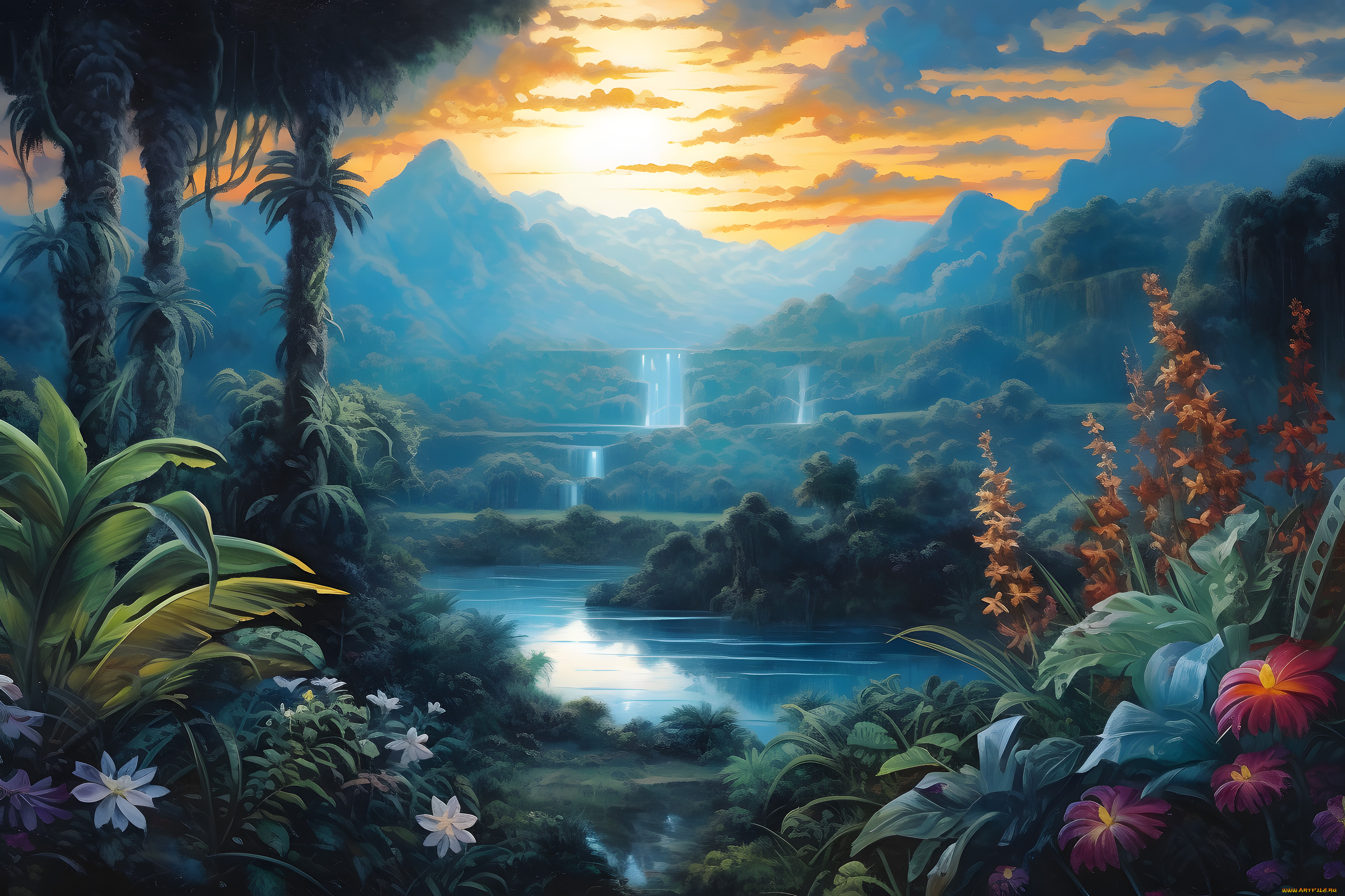 рисованное, природа, нейросети, графика, нейроарт, ai, art, нейронные, сети, рисунки, нейро, искусство