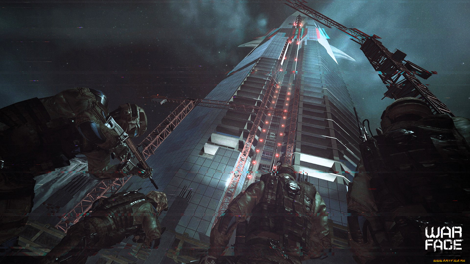 видео, игры, warface, спецназ, форма, оружие, небоскреб, краны