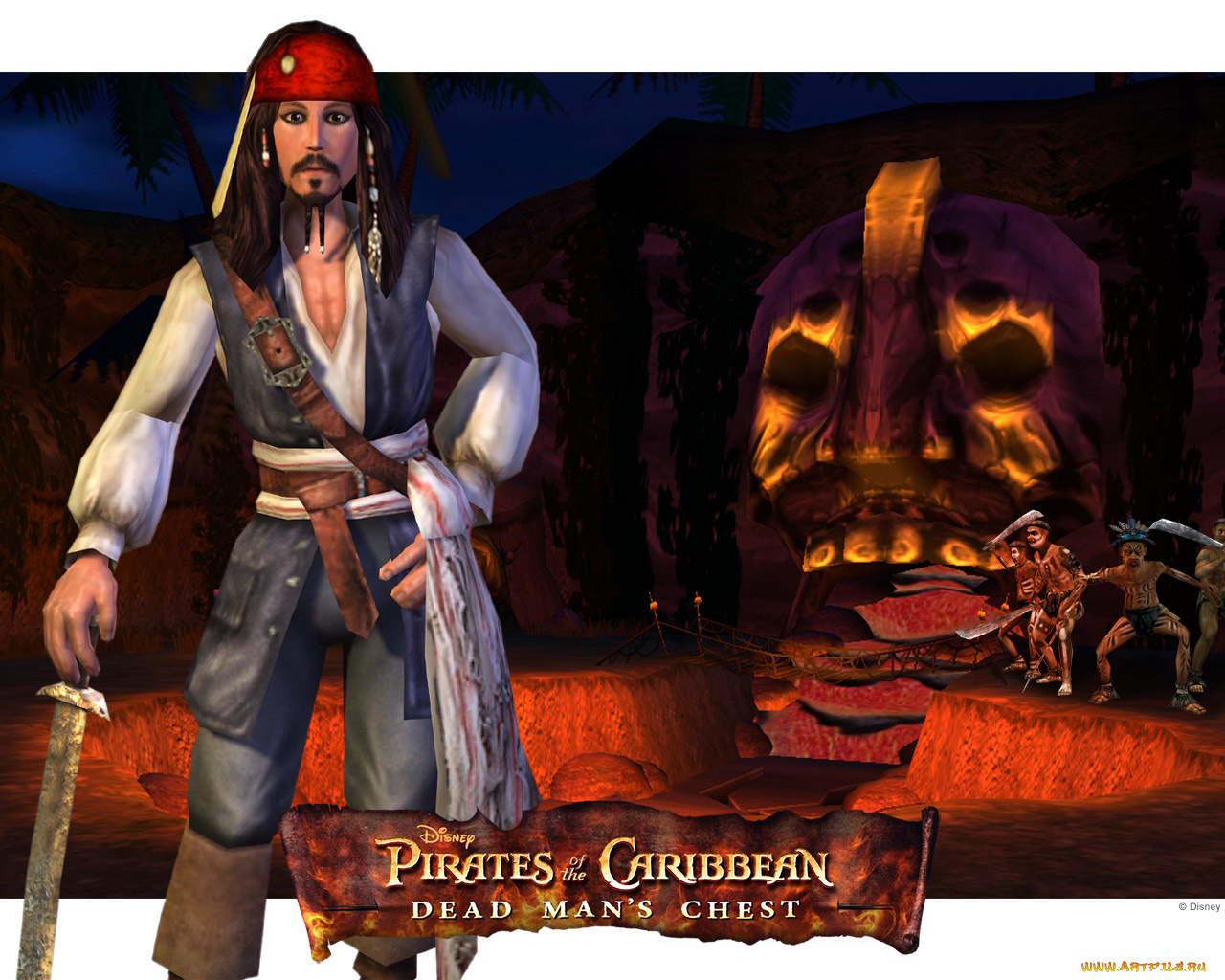 pirates, of, the, caribbean, dead, man`s, chest, видео, игры