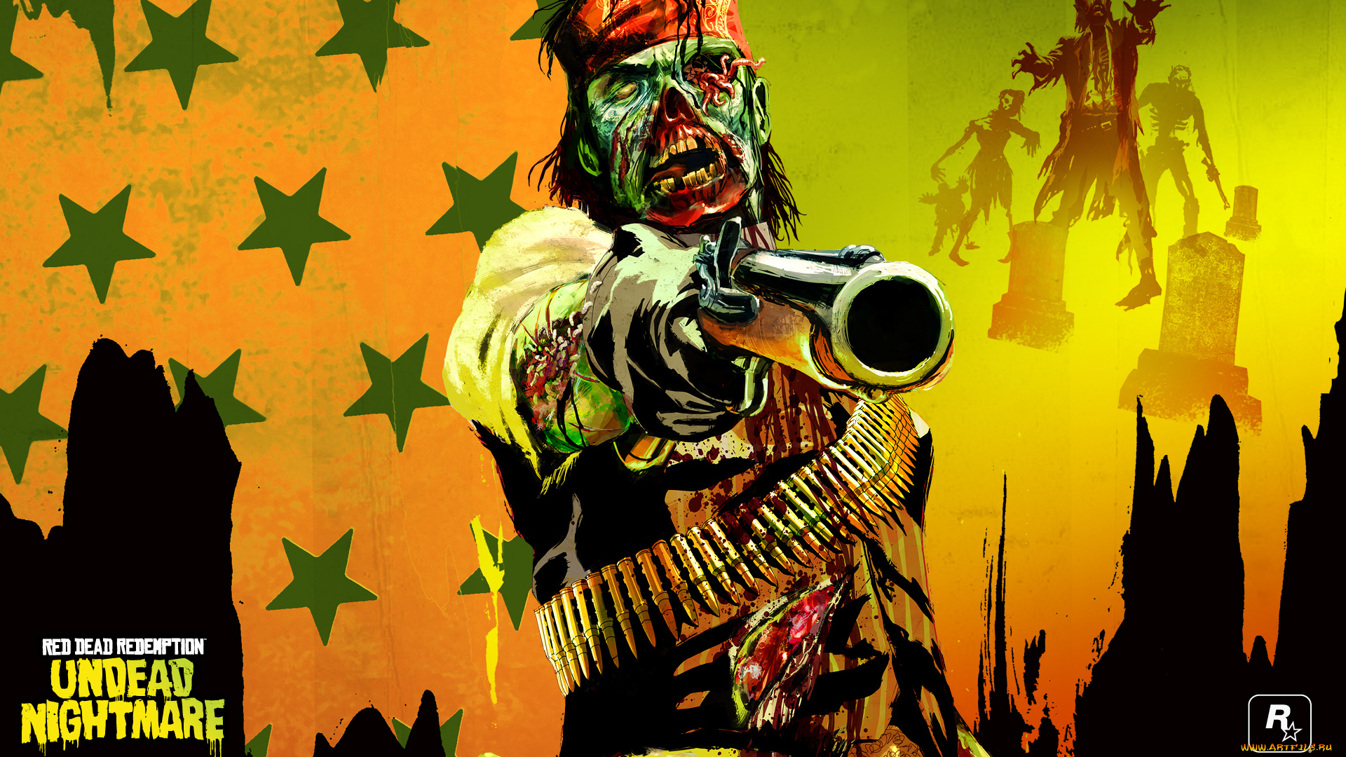 red, dead, redemption, undead, nightmare, видео, игры