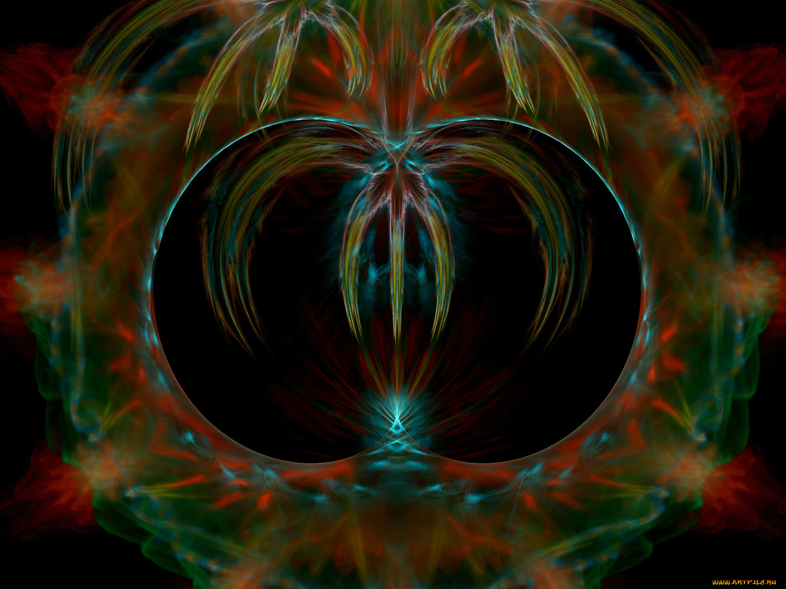 3д, графика, fractal, фракталы, фон, тёмный, узор