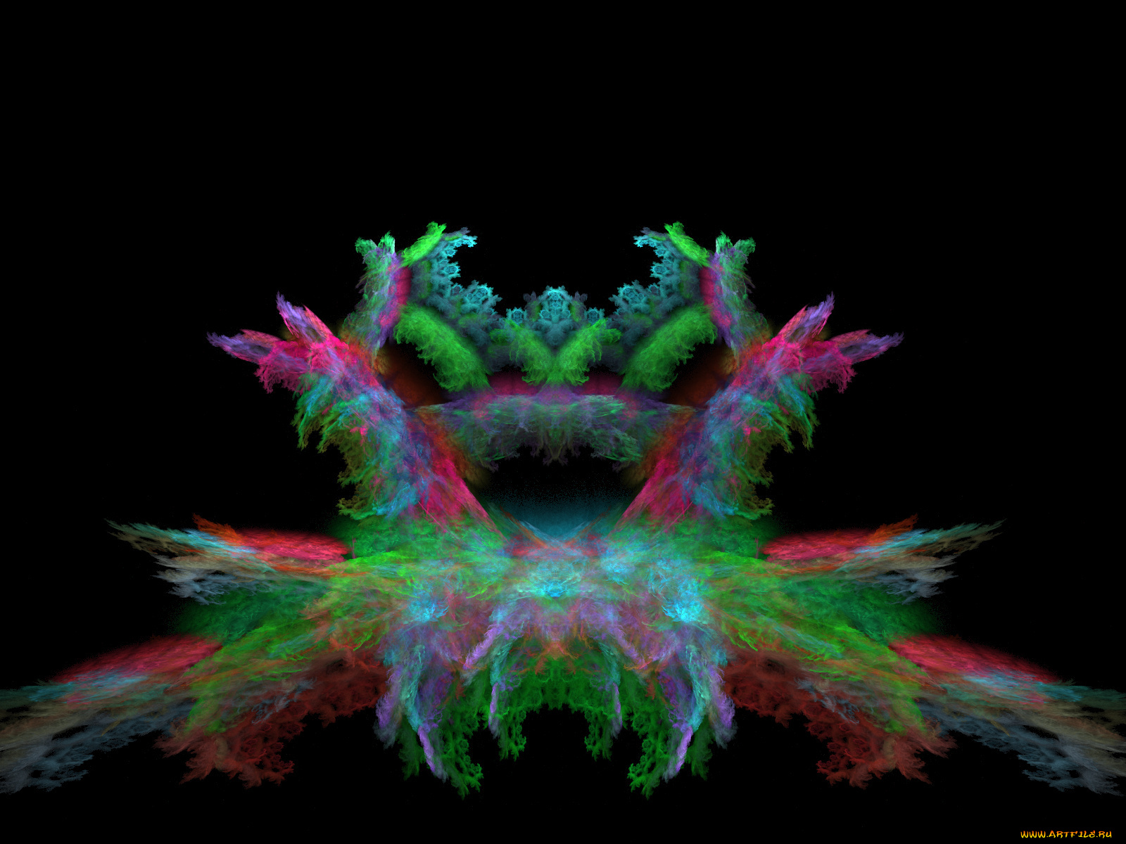 3д, графика, fractal, фракталы, фон, узор