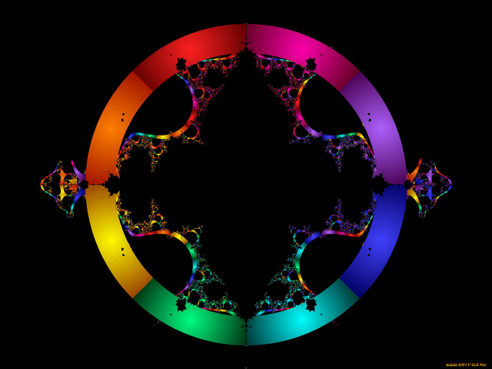 3д, графика, fractal, фракталы, тёмный, узор