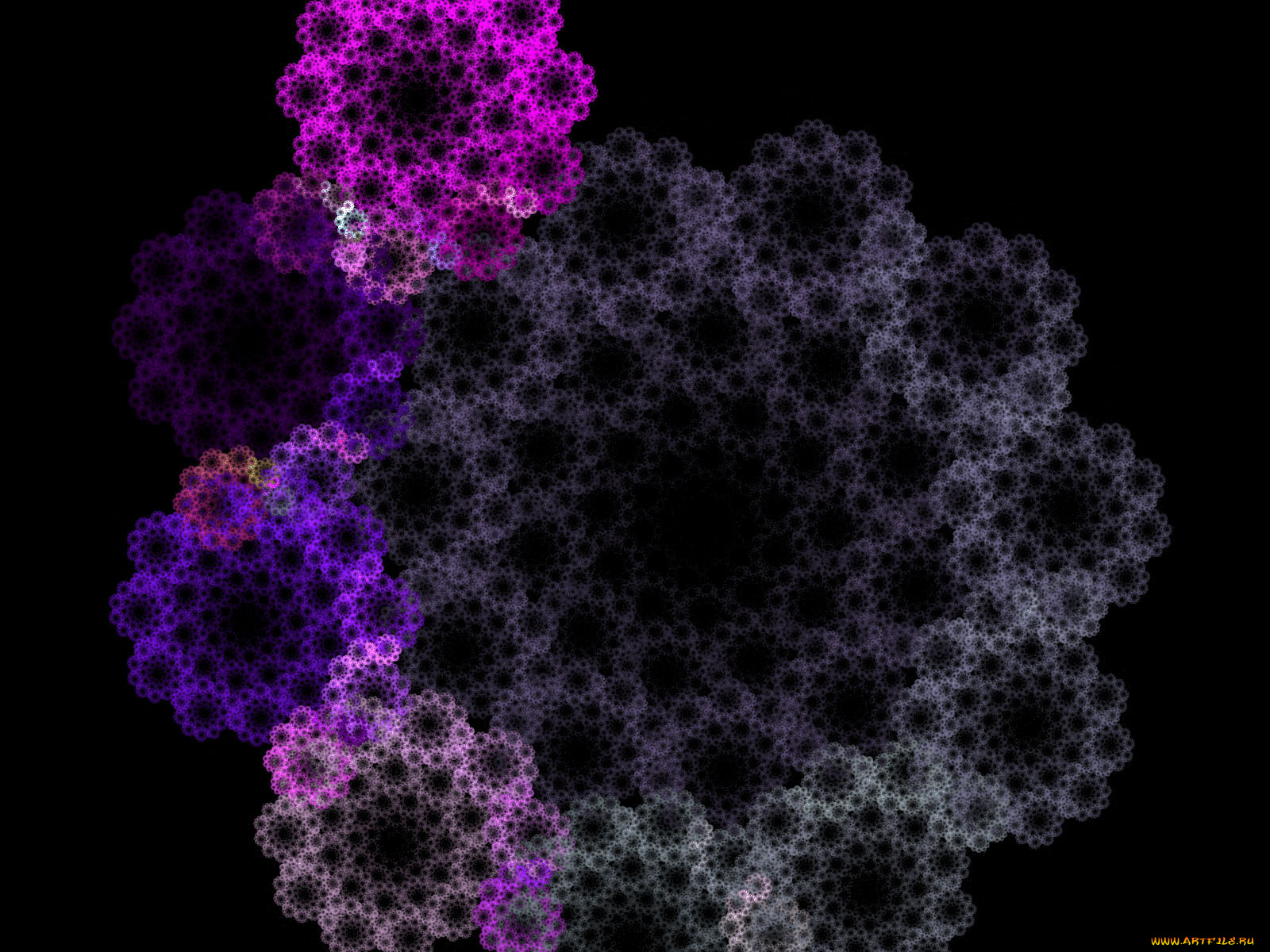 3д, графика, fractal, фракталы, тёмный, узор