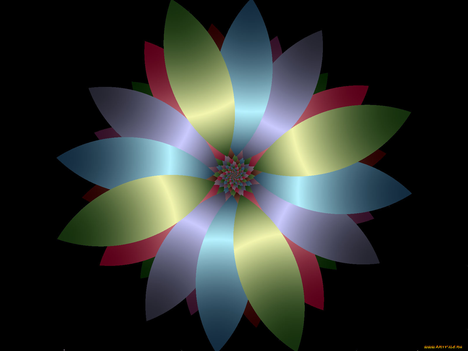 3д, графика, fractal, фракталы, тёмный, узор