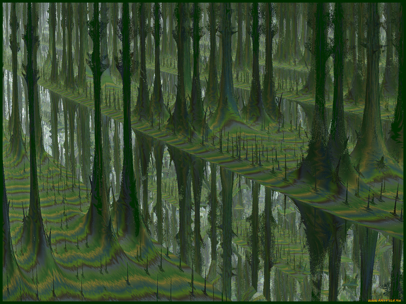 3д, графика, fractal, фракталы, узор