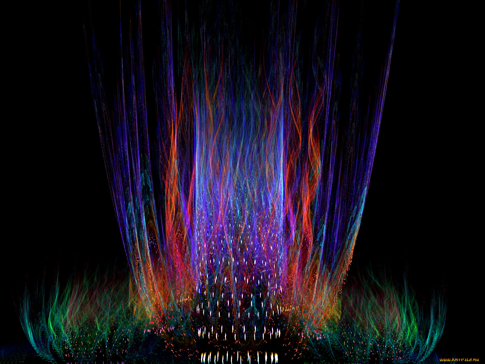 3д, графика, fractal, фракталы, узор, тёмный, фон