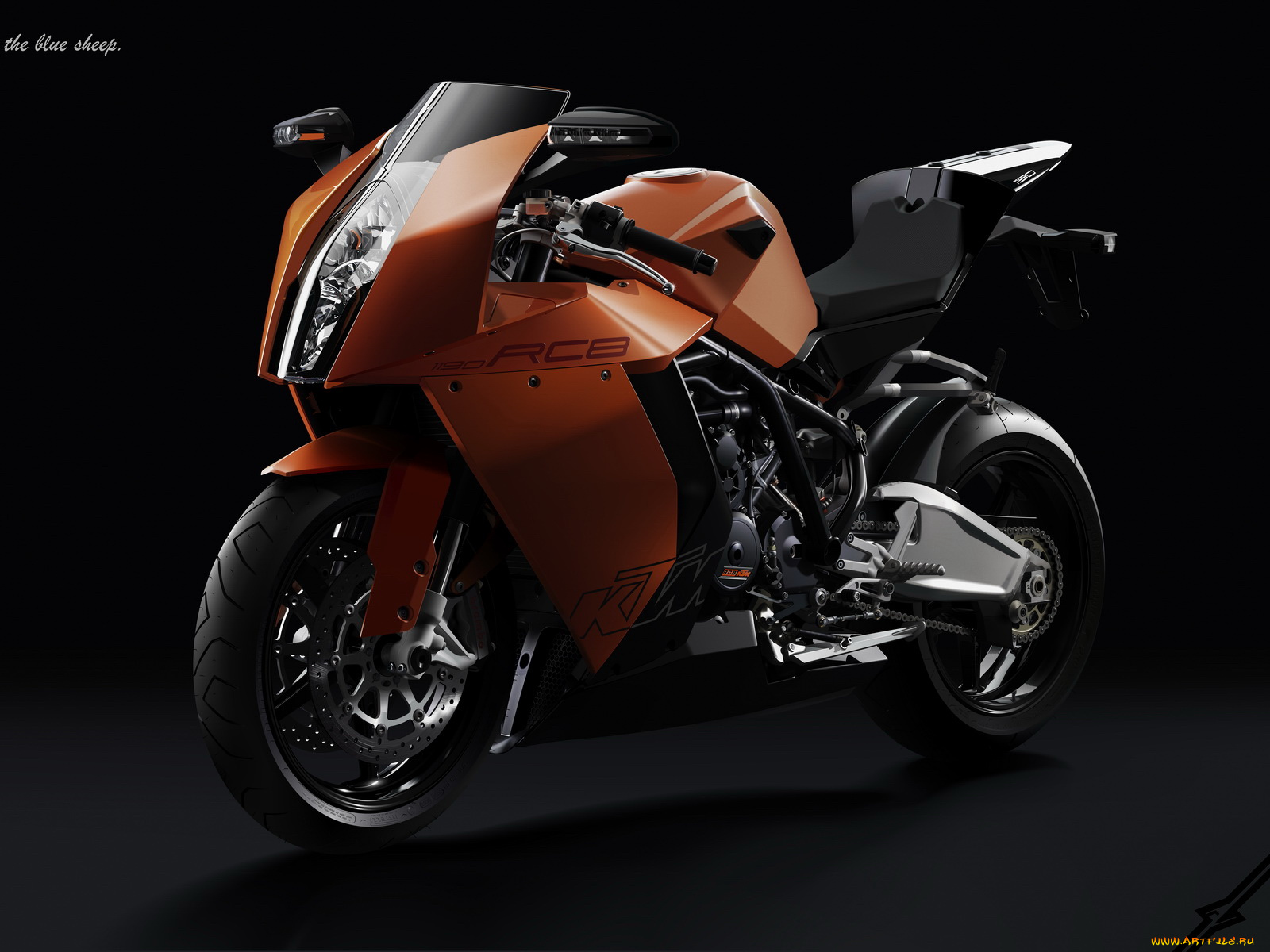 мотоциклы, ktm, мотоцикл, фон, тёмный