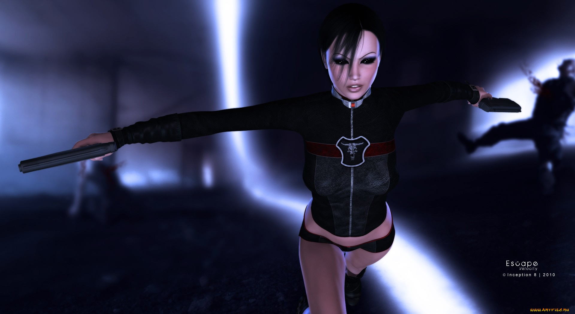 3д, графика, military, оружия, девушка