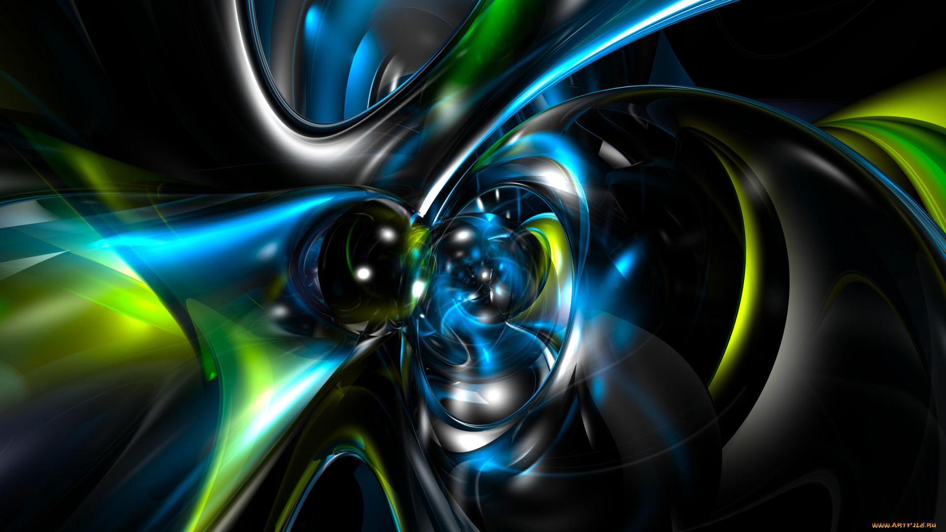 3д, графика, fractal, фракталы, тёмный, узор, фон