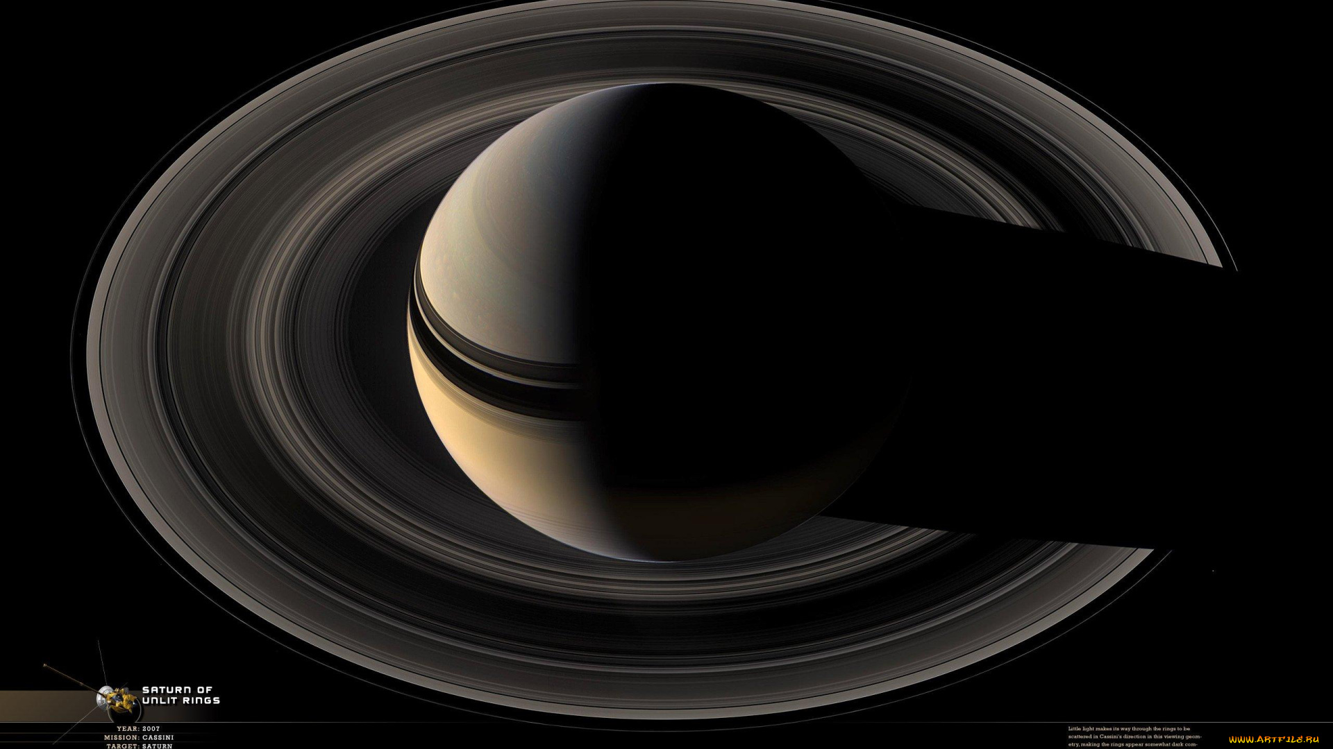 космос, сатурн, планета, тёмный, безконечность