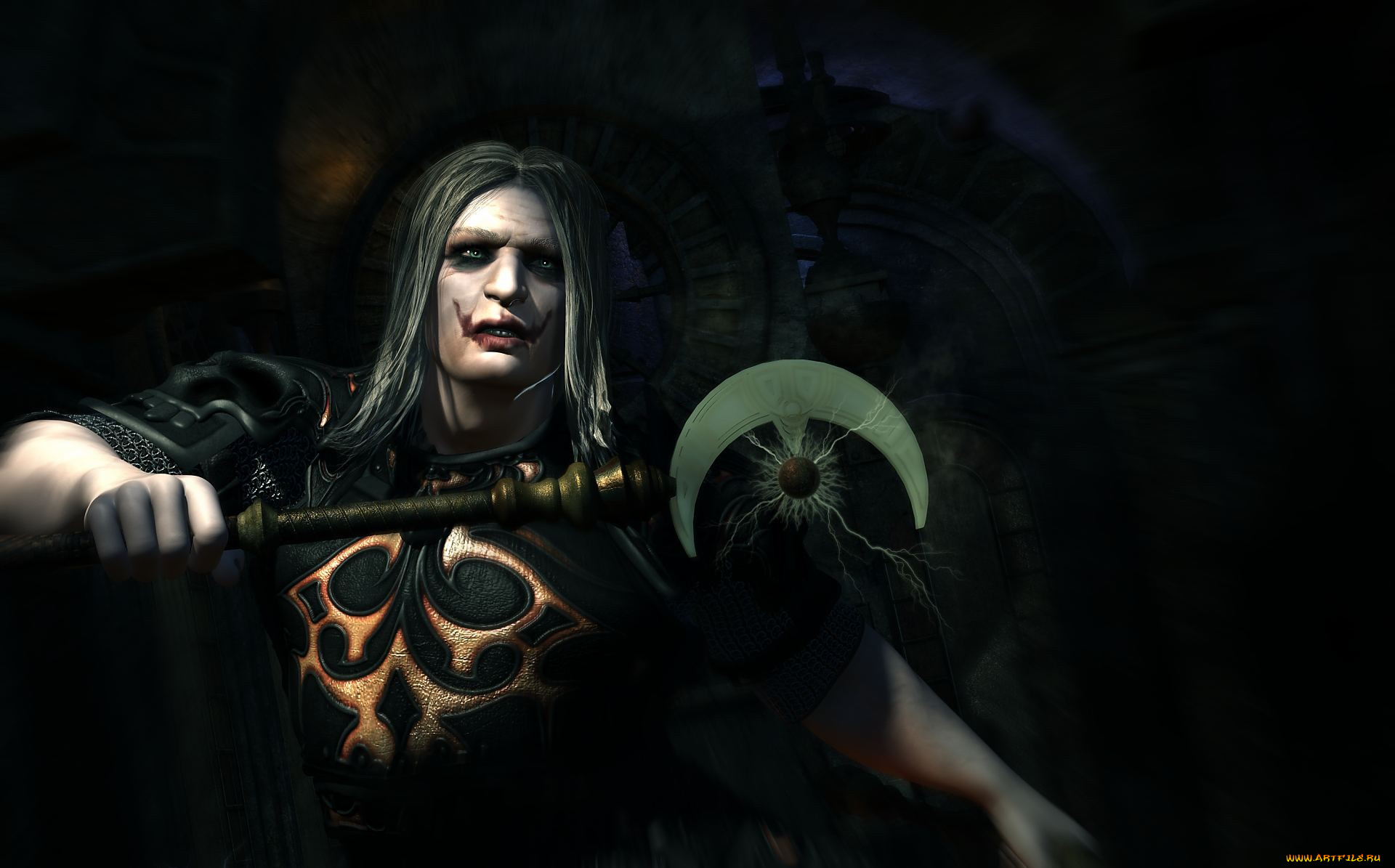 3д, графика, fantasy, фантазия, маг