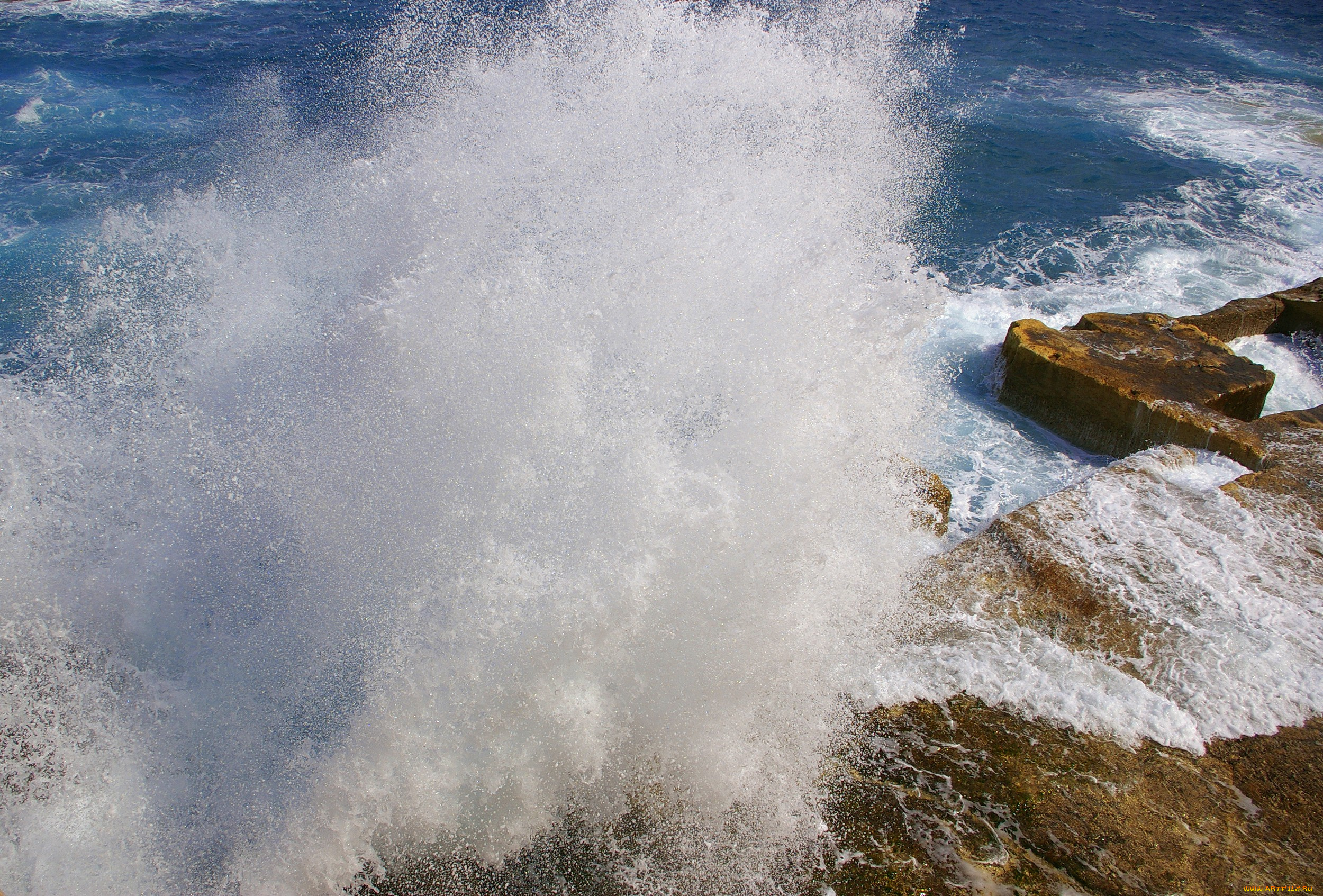 природа, стихия, волна, брызги