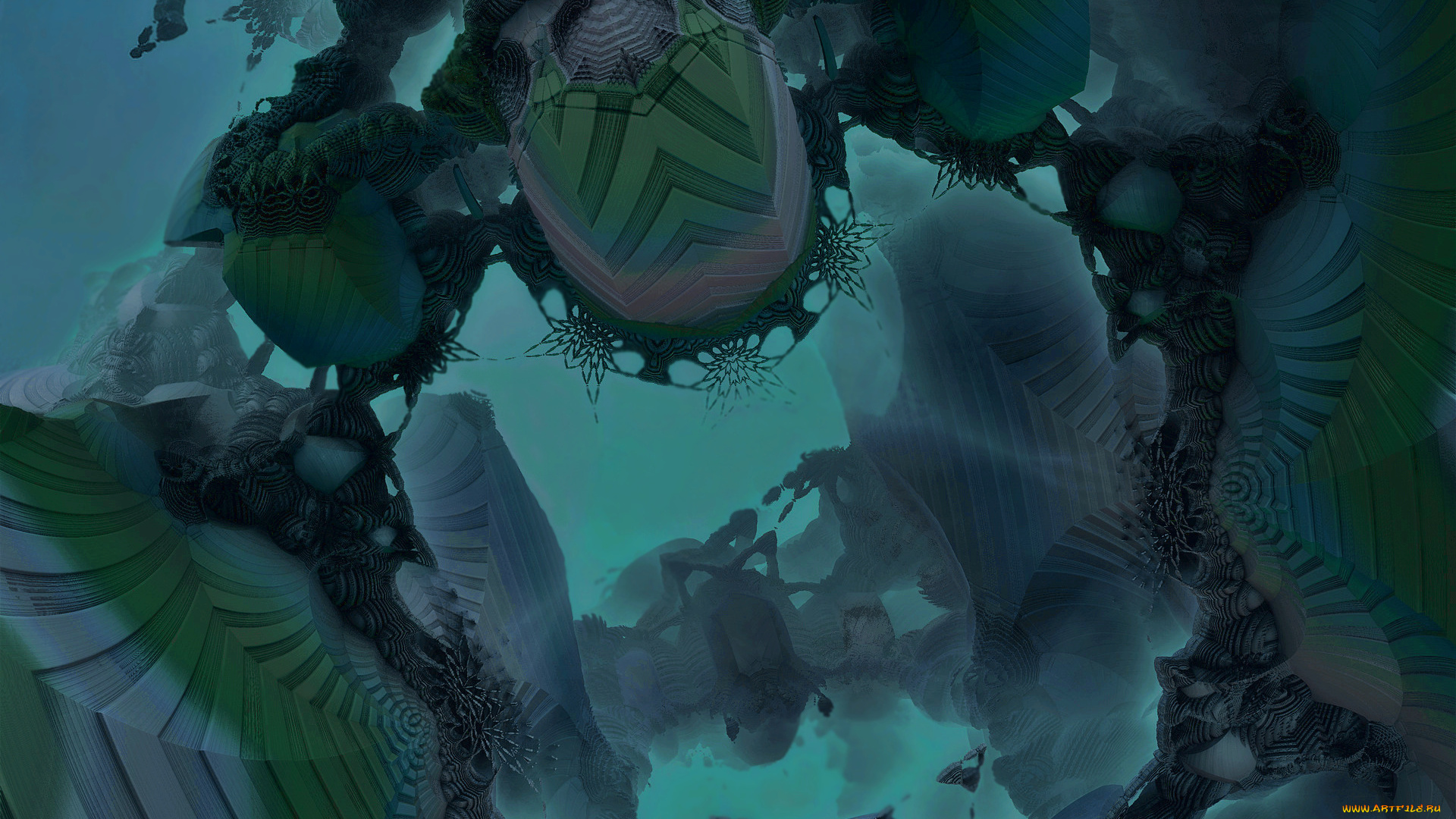 3д, графика, fractal, фракталы, цвета, фон, узор